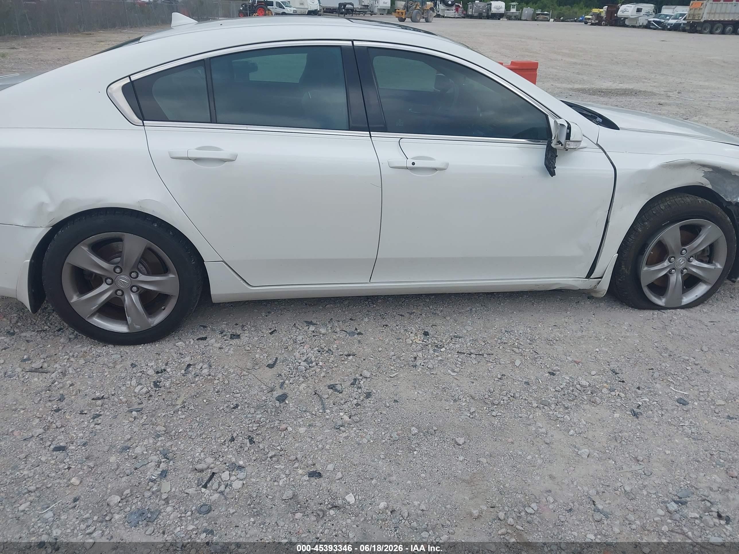 2012 Acura Tl 3.5 White vin: 19UUA8F71CA019321