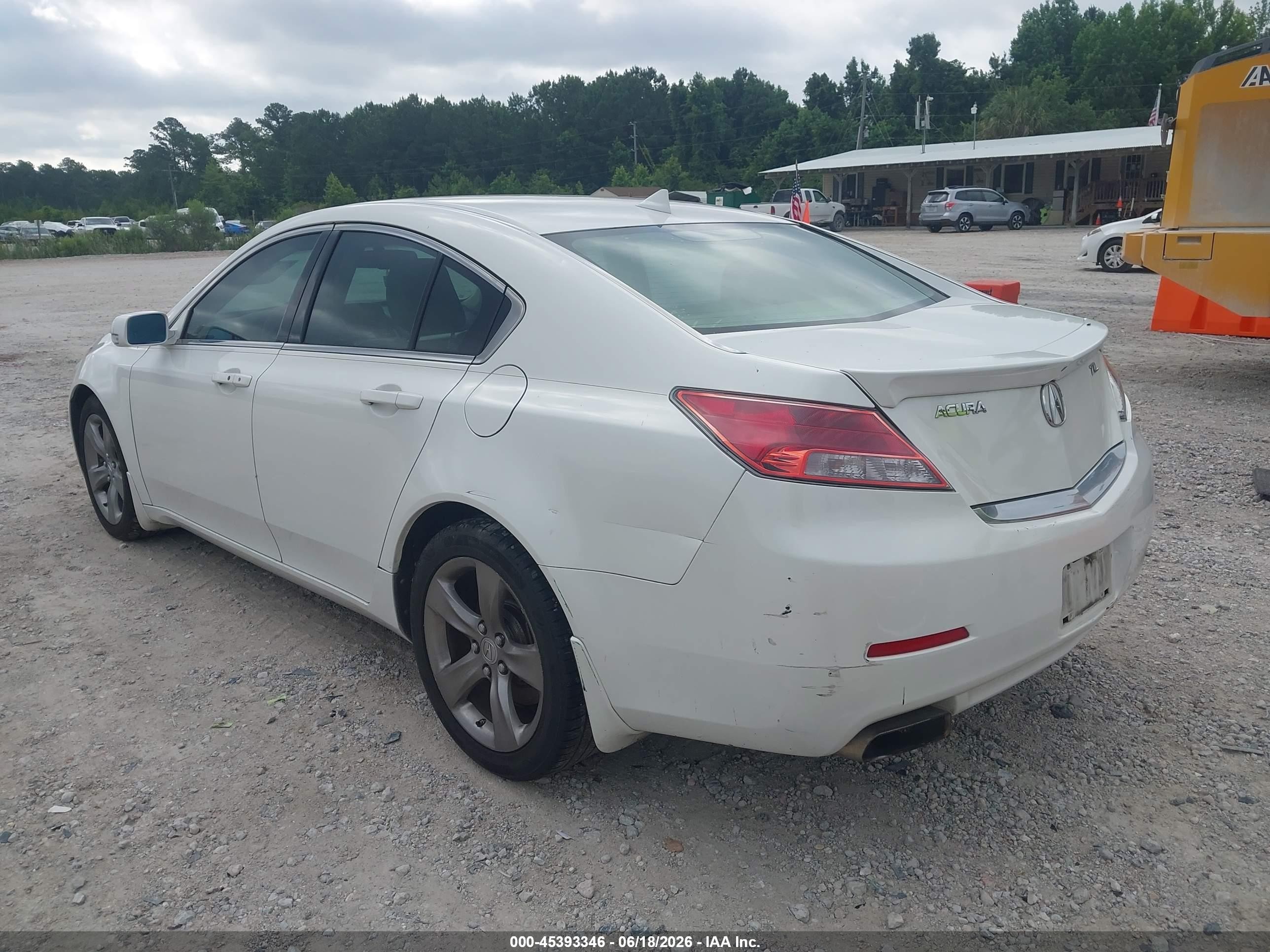 2012 Acura Tl 3.5 White vin: 19UUA8F71CA019321
