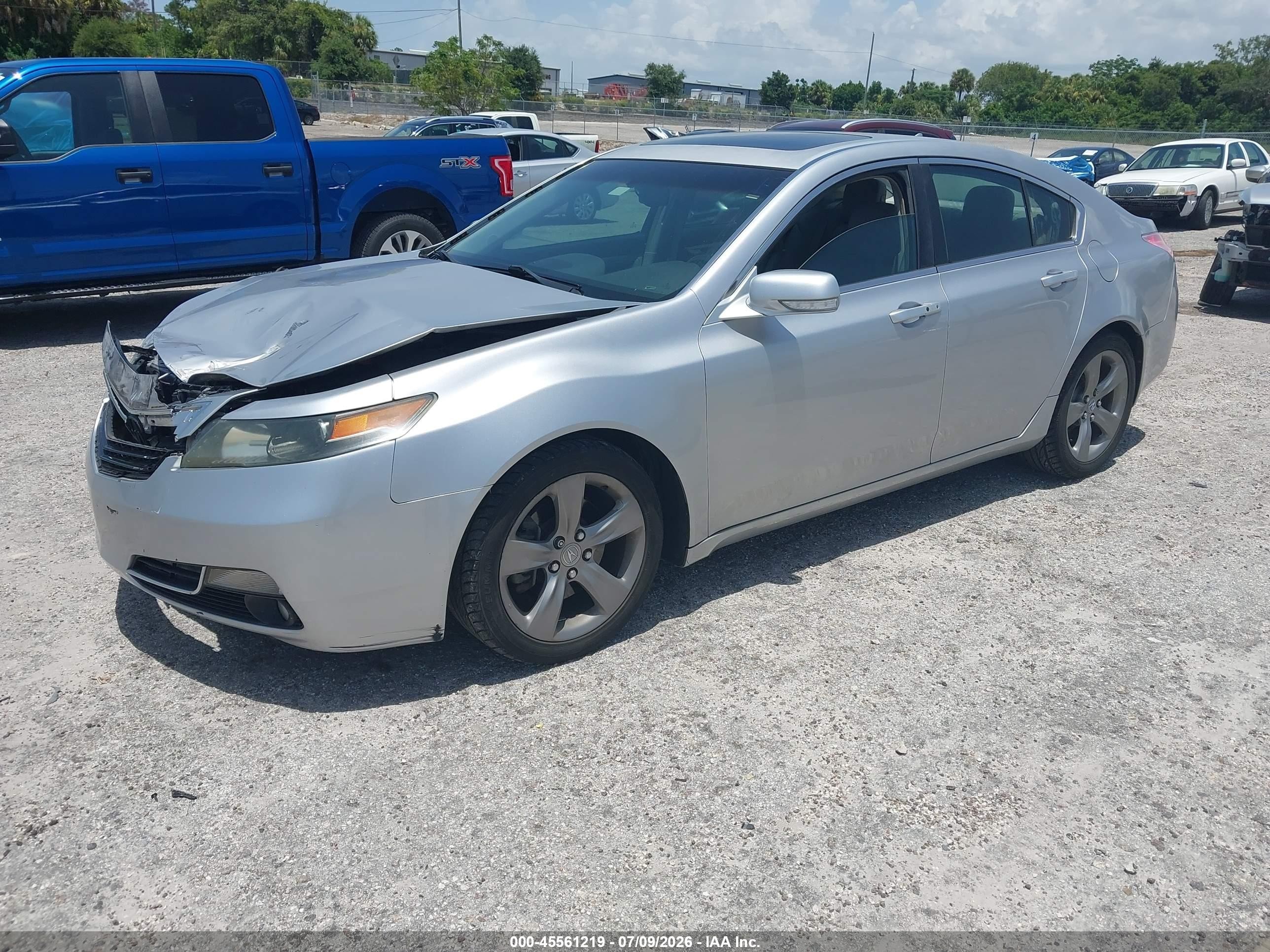 2014 Acura Tl 3.5 Silver vin: 19UUA8F71EA001792