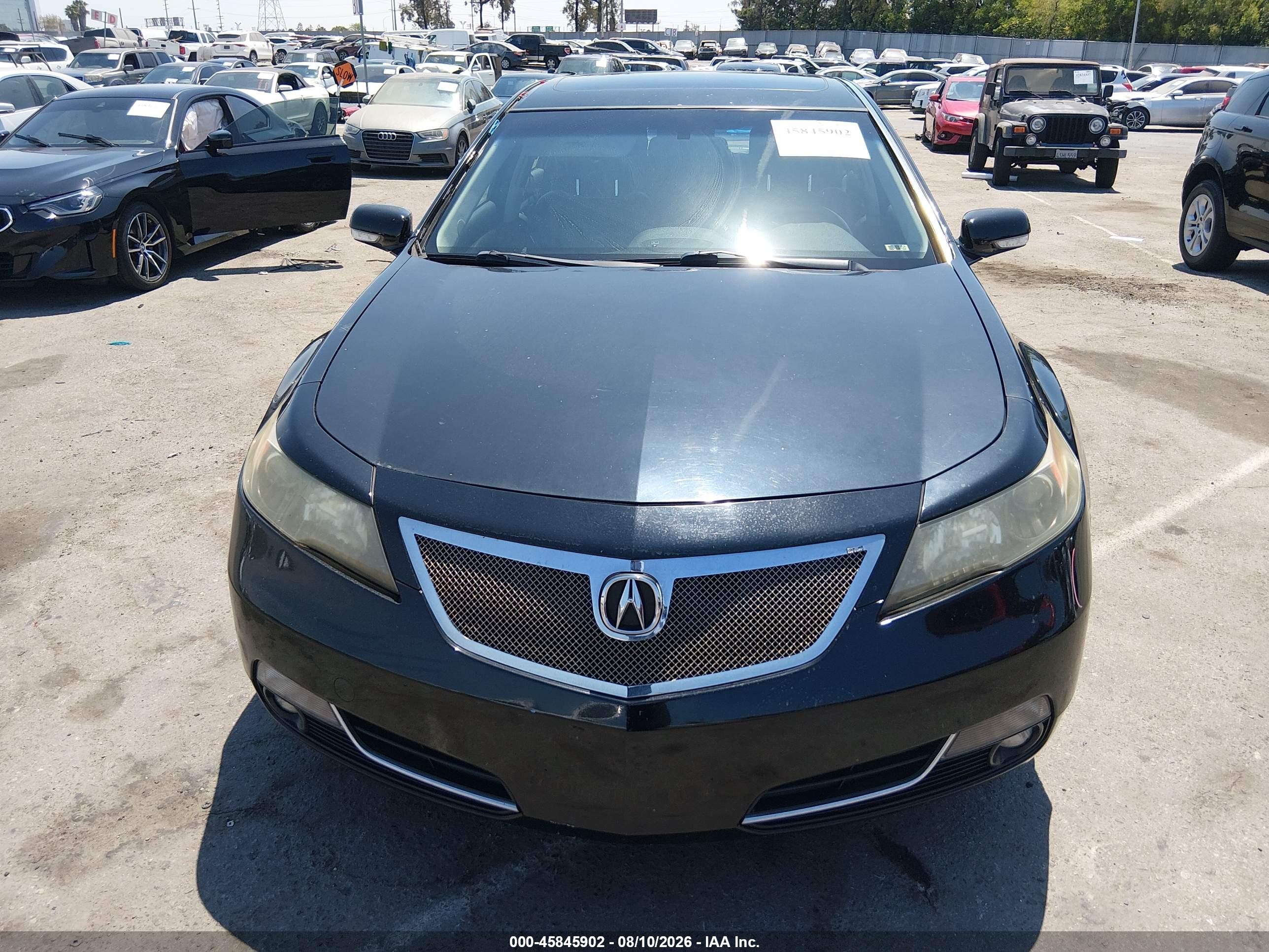 2014 Acura Tl 3.5 Black vin: 19UUA8F72EA008640