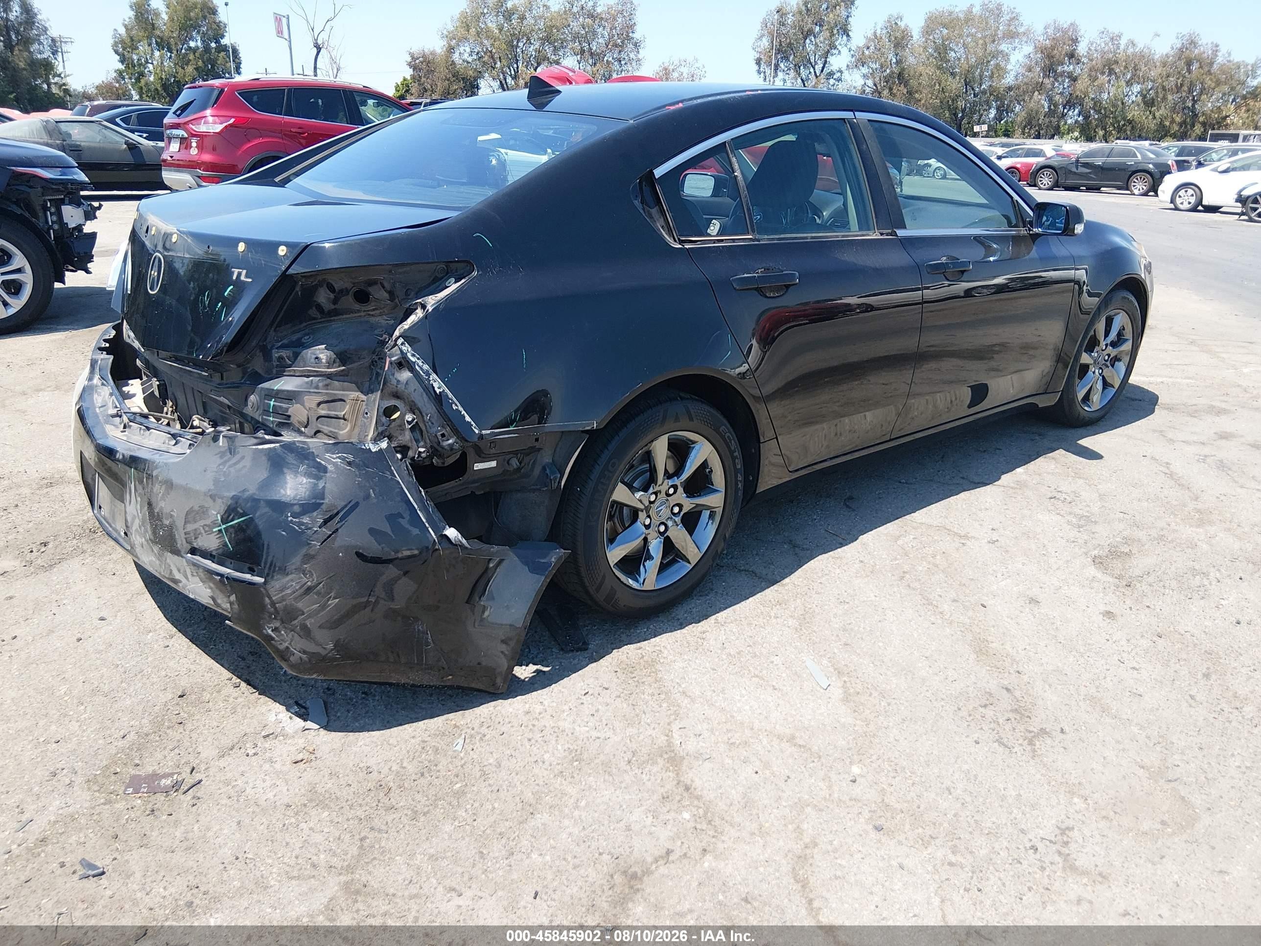 2014 Acura Tl 3.5 Black vin: 19UUA8F72EA008640