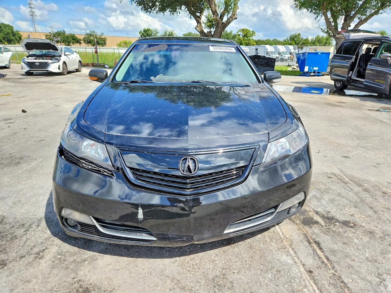 2012 Acura Tl Black vin: 19UUA8F73CA001760