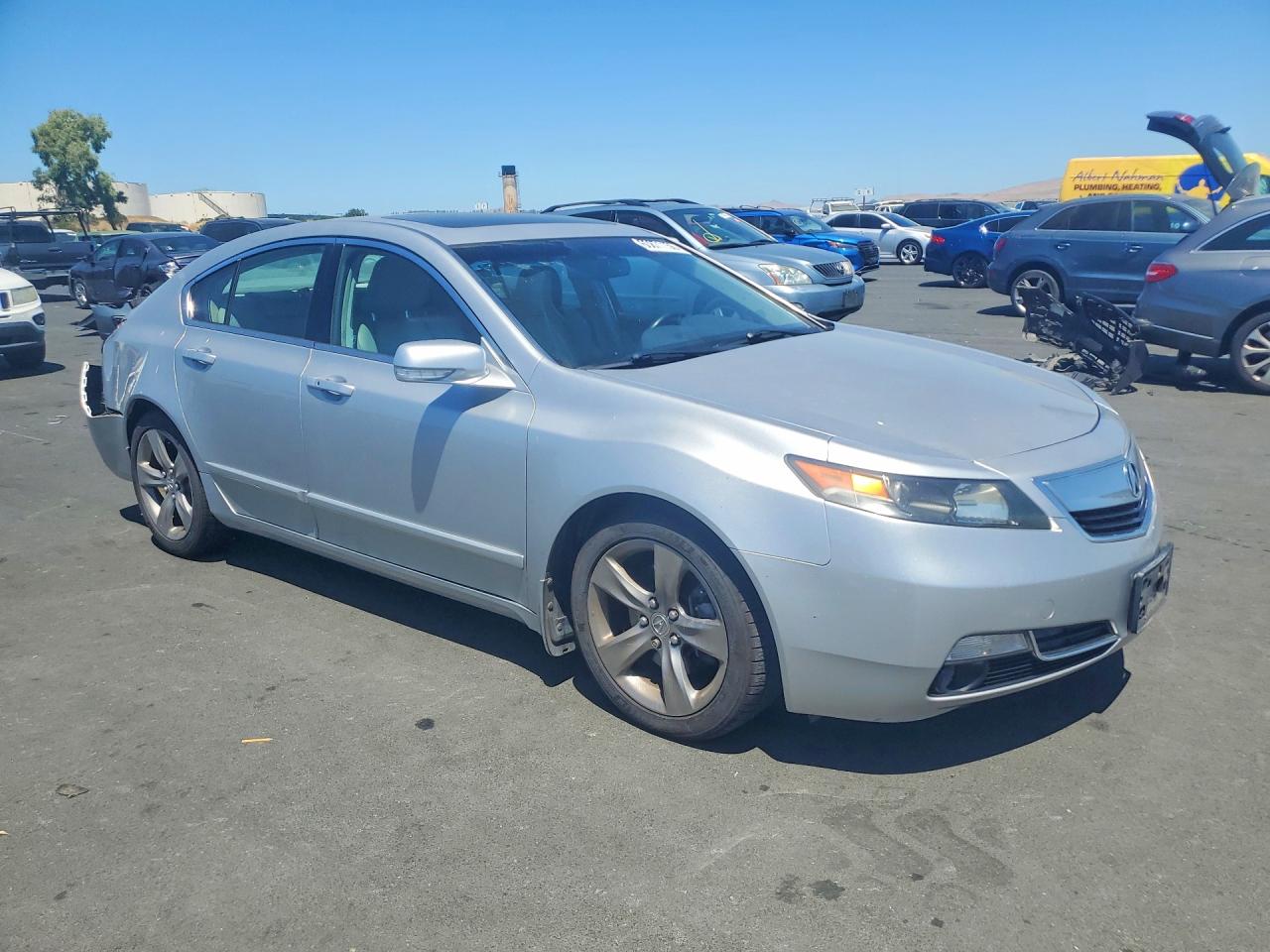 2012 Acura Tl Silver vin: 19UUA8F73CA035956