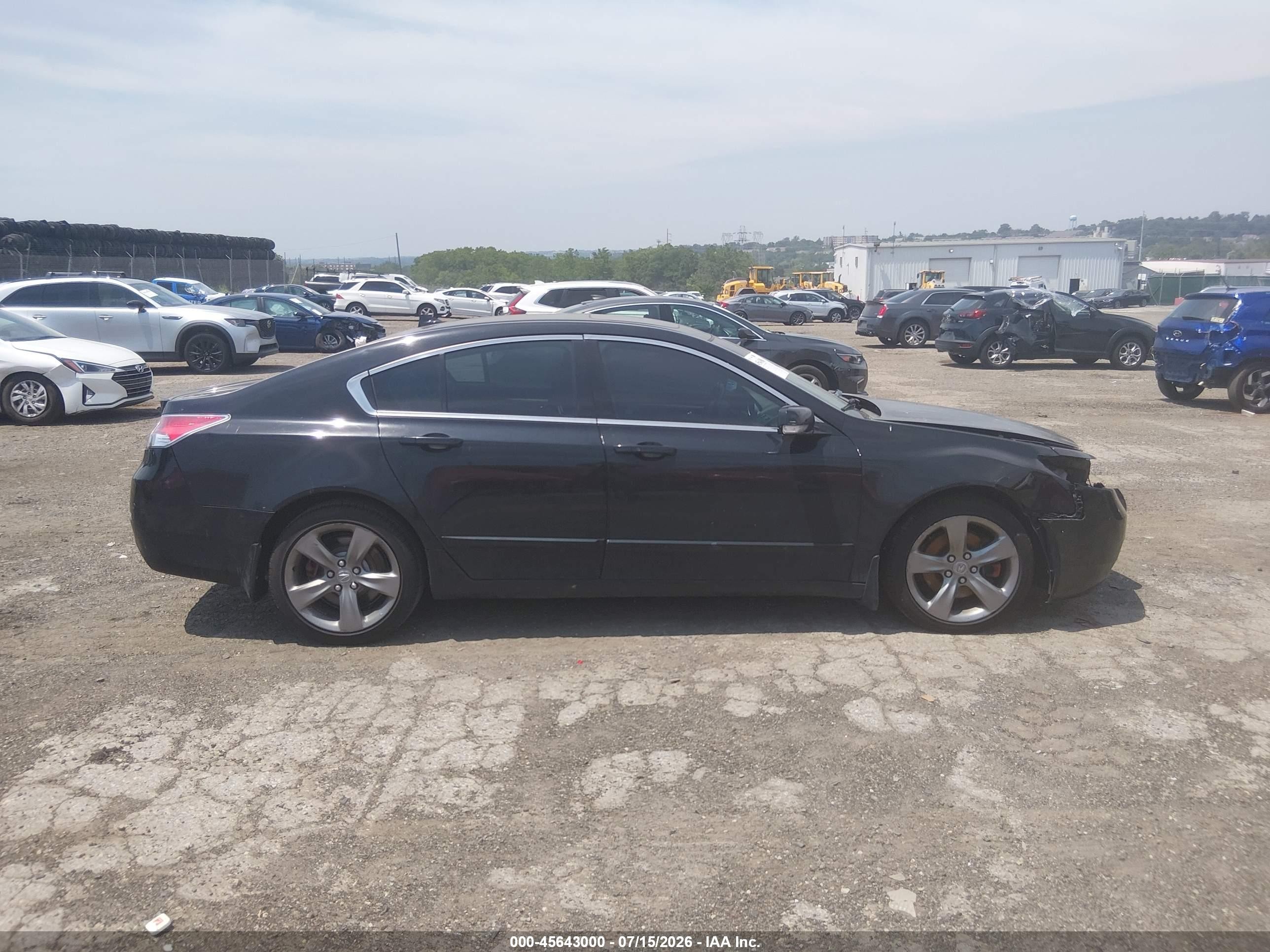 2013 Acura Tl 3.5 Black vin: 19UUA8F73DA015658