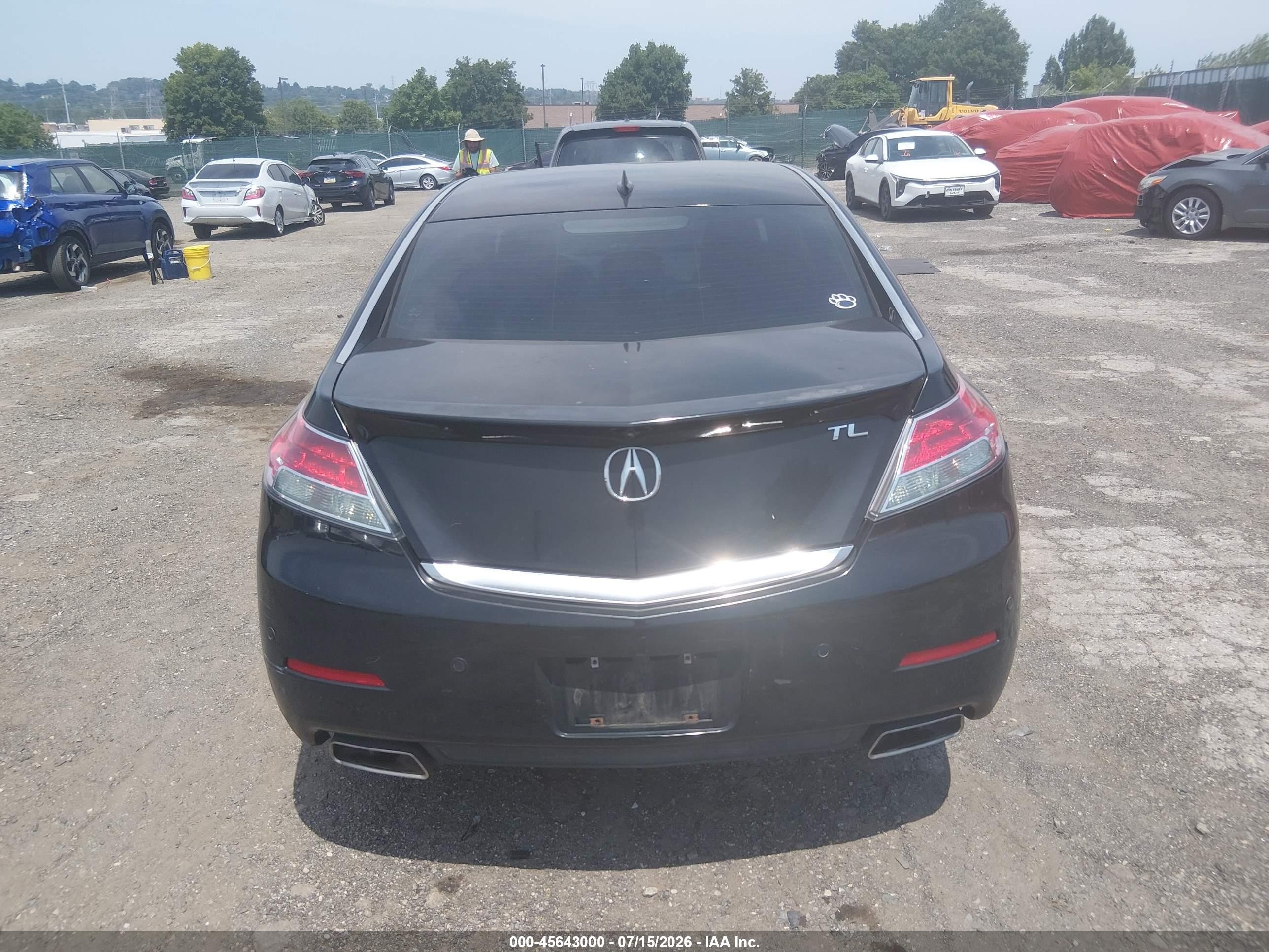 2013 Acura Tl 3.5 Black vin: 19UUA8F73DA015658