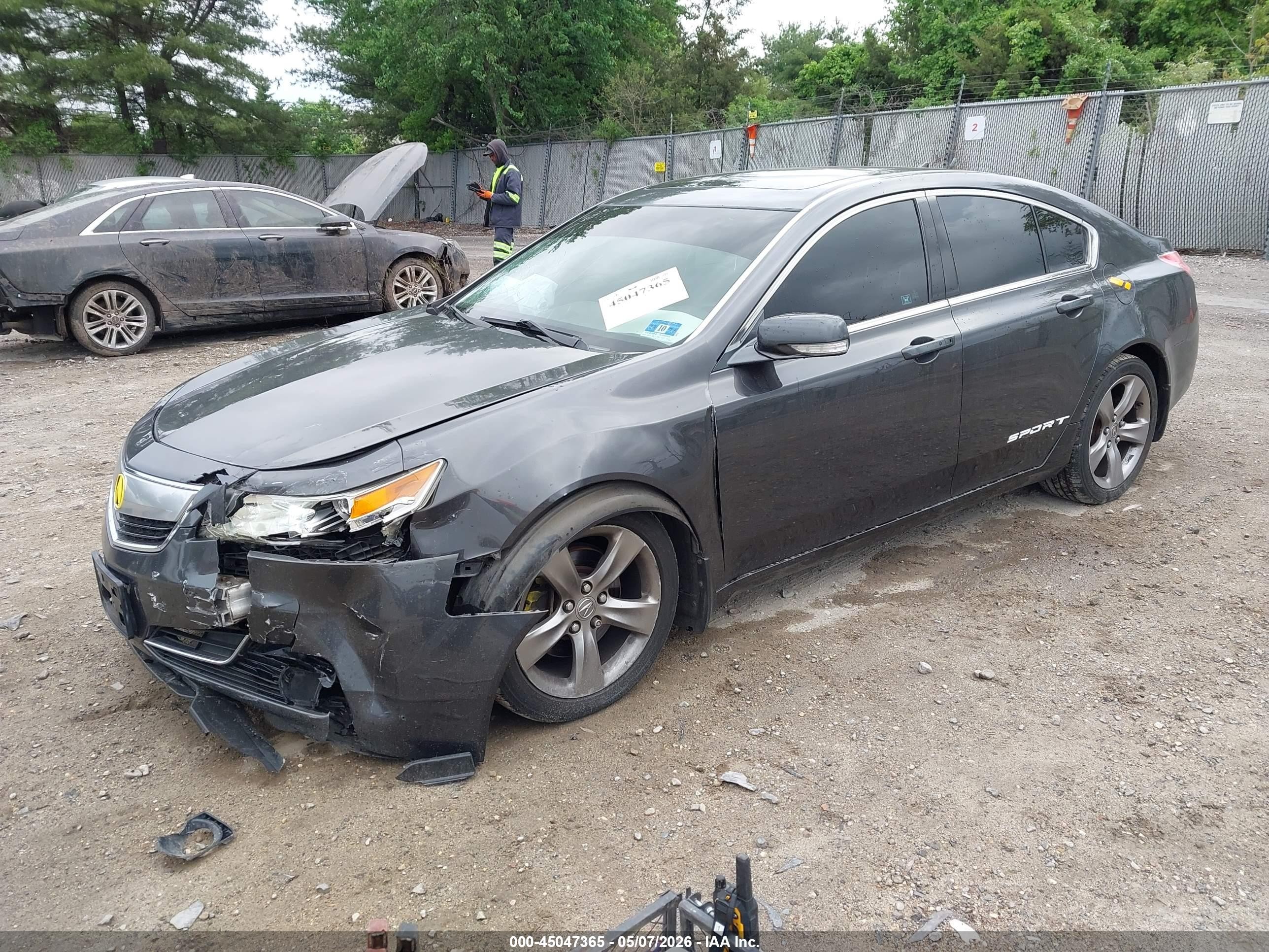 2012 Acura Tl 3.5 Gray vin: 19UUA8F74CA000066
