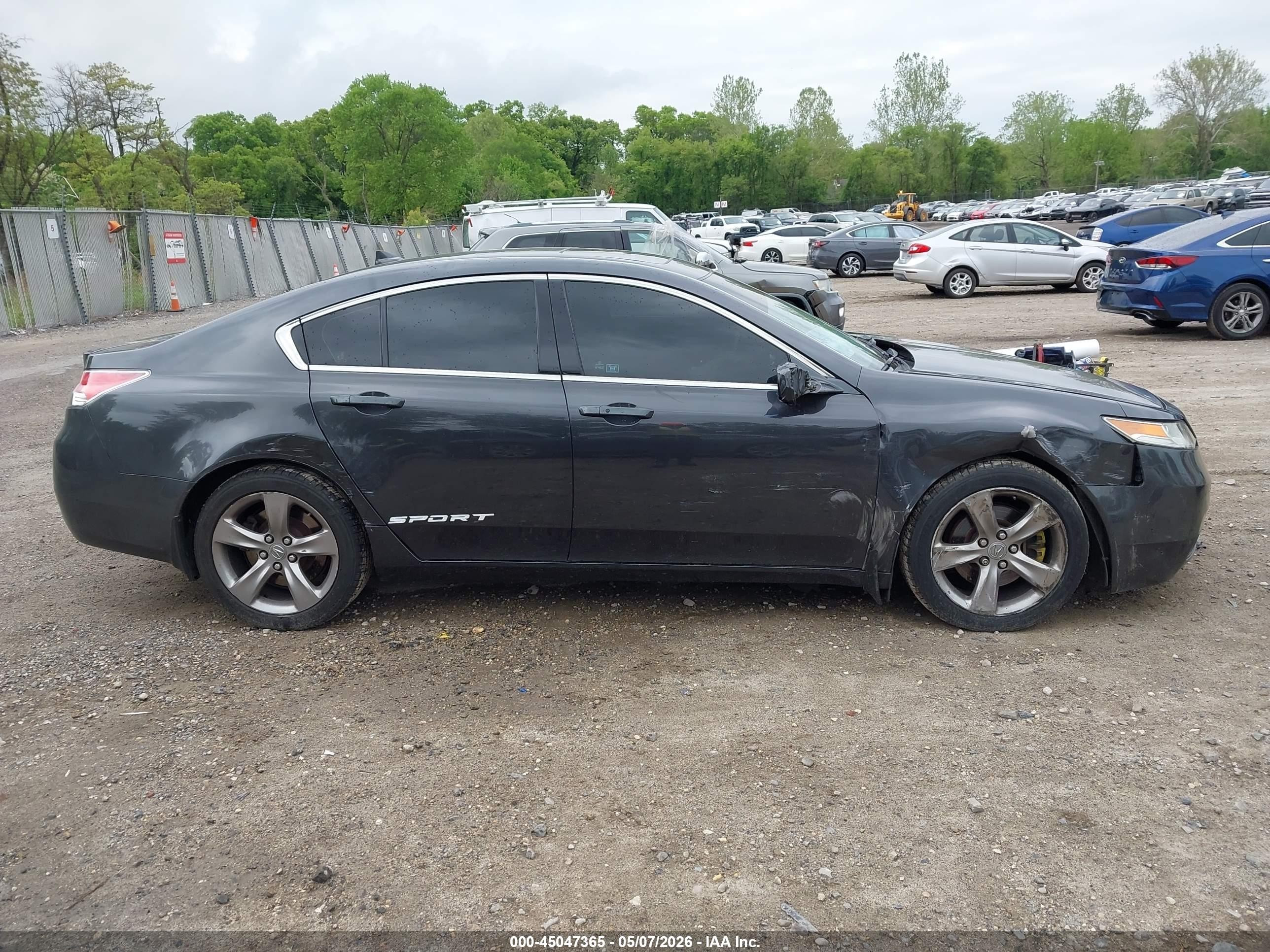 2012 Acura Tl 3.5 Gray vin: 19UUA8F74CA000066
