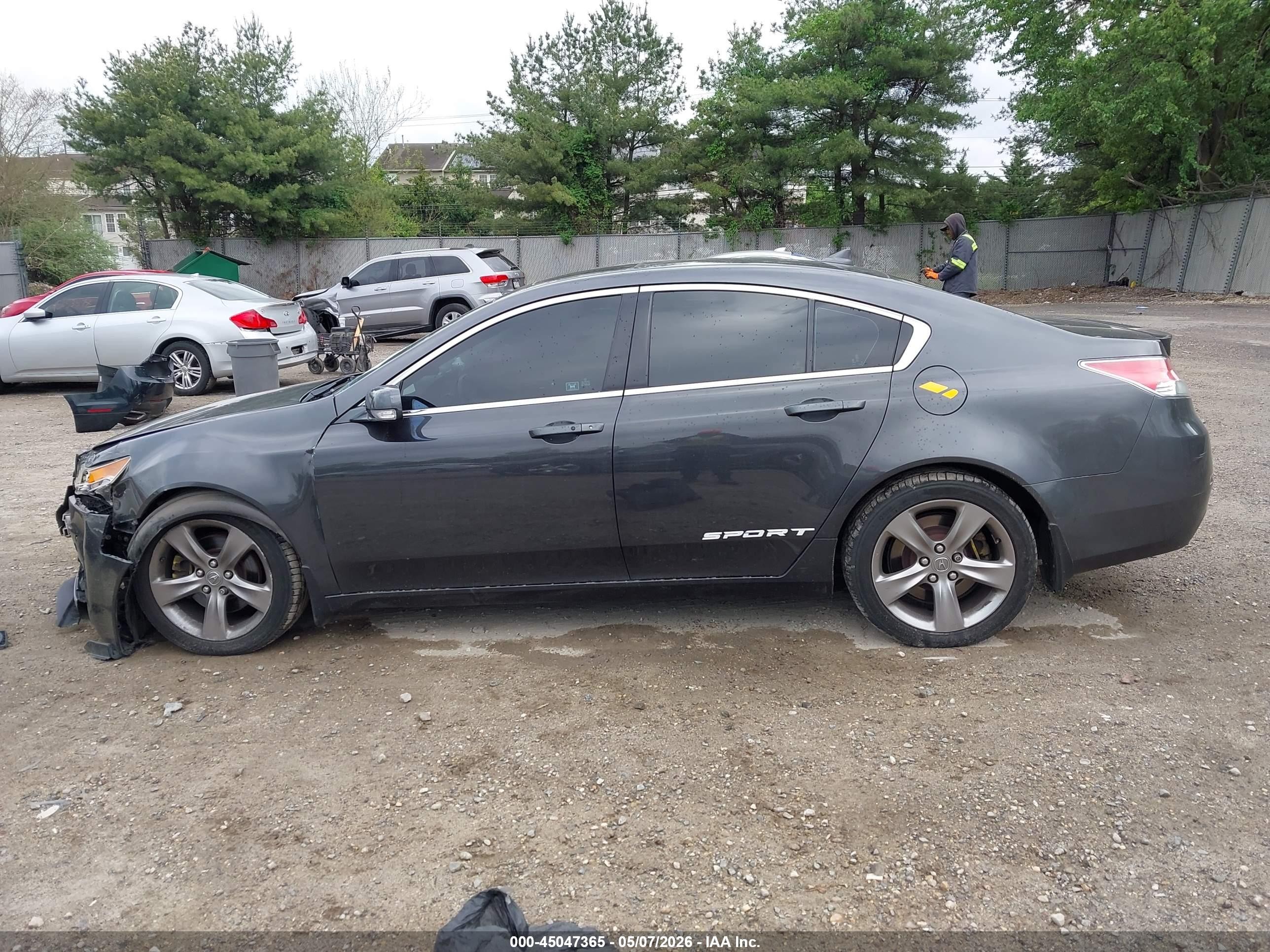 2012 Acura Tl 3.5 Gray vin: 19UUA8F74CA000066