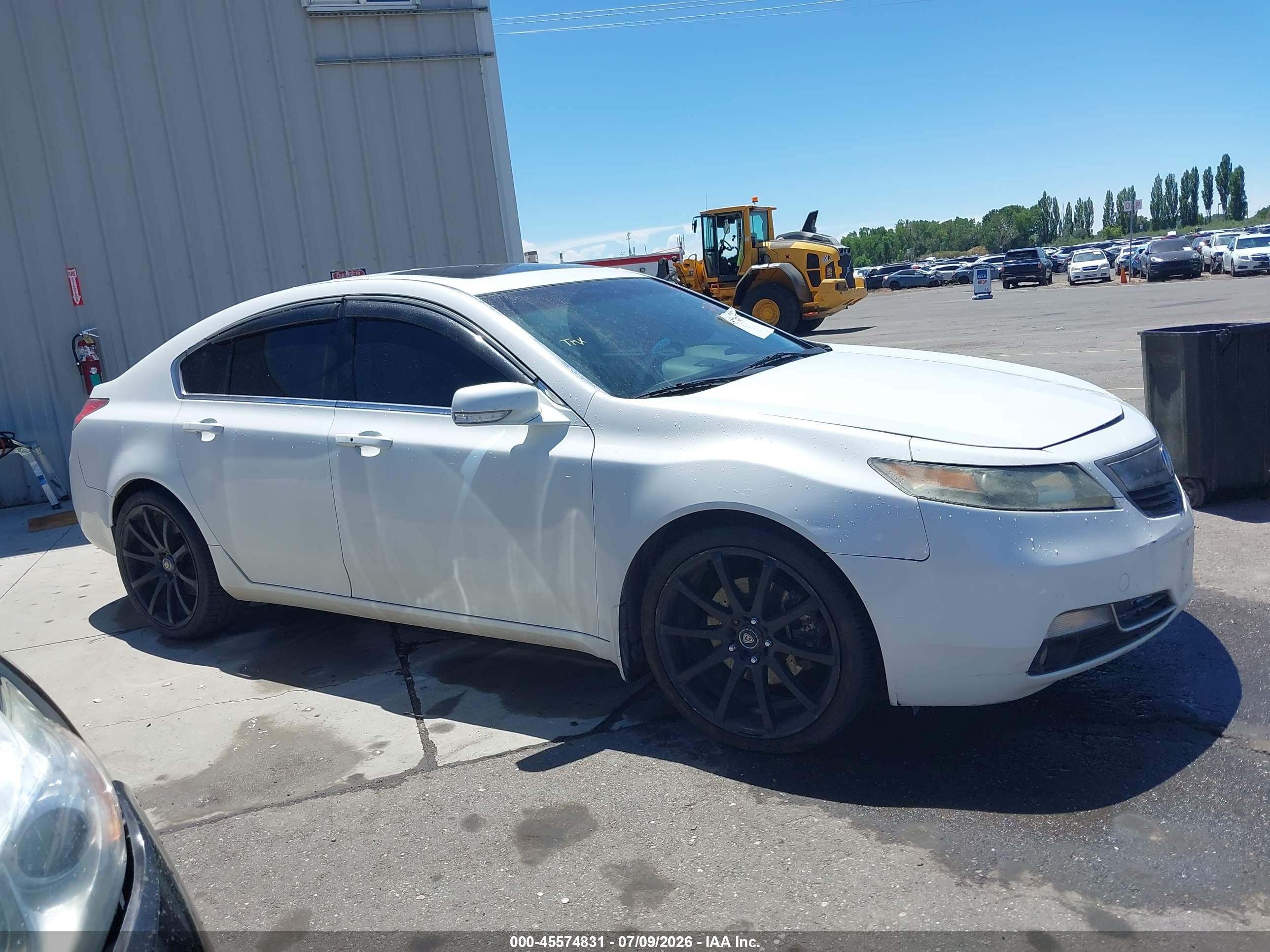 2012 Acura Tl 3.5 White vin: 19UUA8F74CA023668