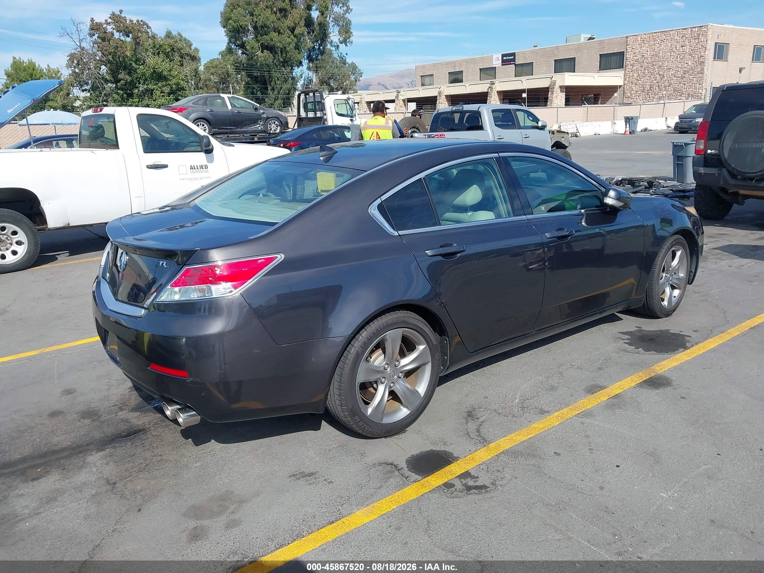 2012 Acura Tl 3.5 Серый vin: 19UUA8F74CA039823