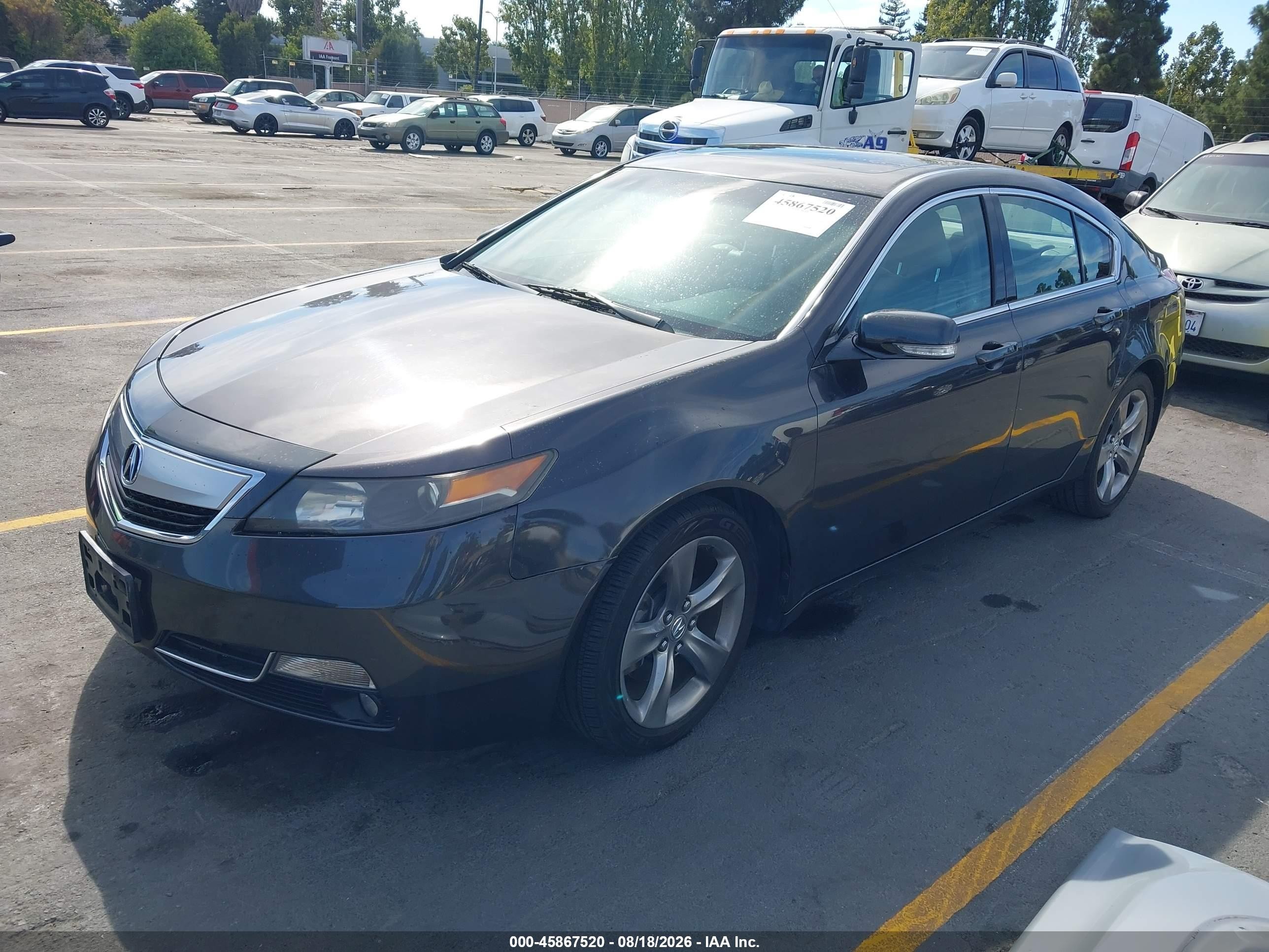 2012 Acura Tl 3.5 Серый vin: 19UUA8F74CA039823