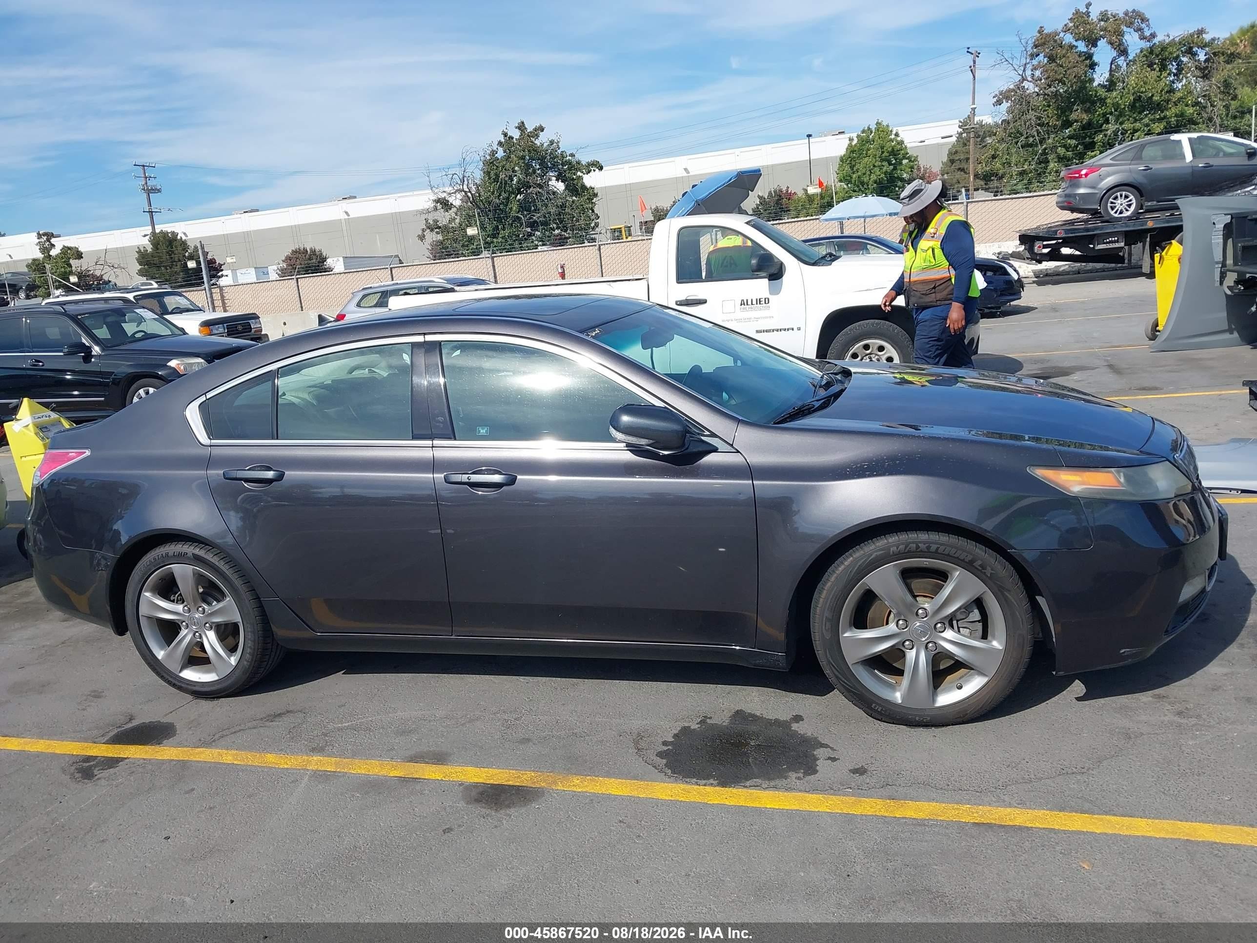 2012 Acura Tl 3.5 Серый vin: 19UUA8F74CA039823