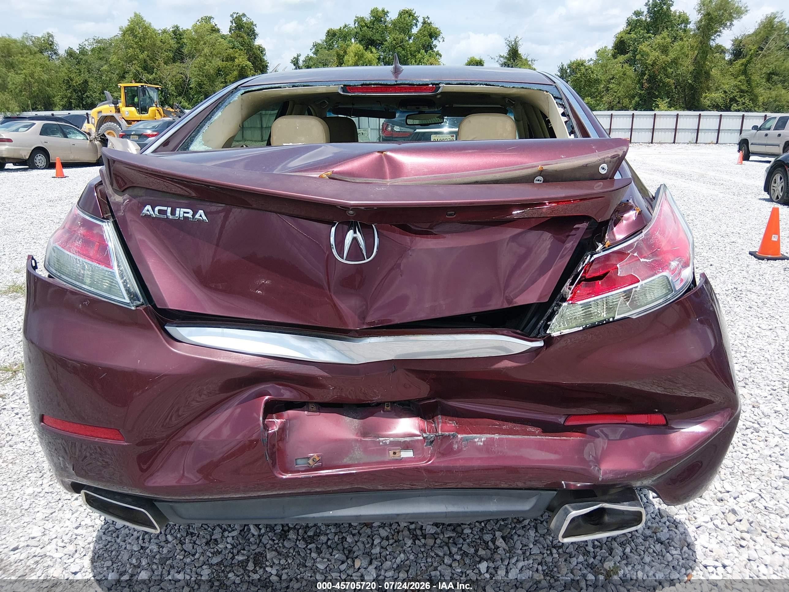2012 Acura Tl 3.5 Темно-бордовый vin: 19UUA8F75CA003901