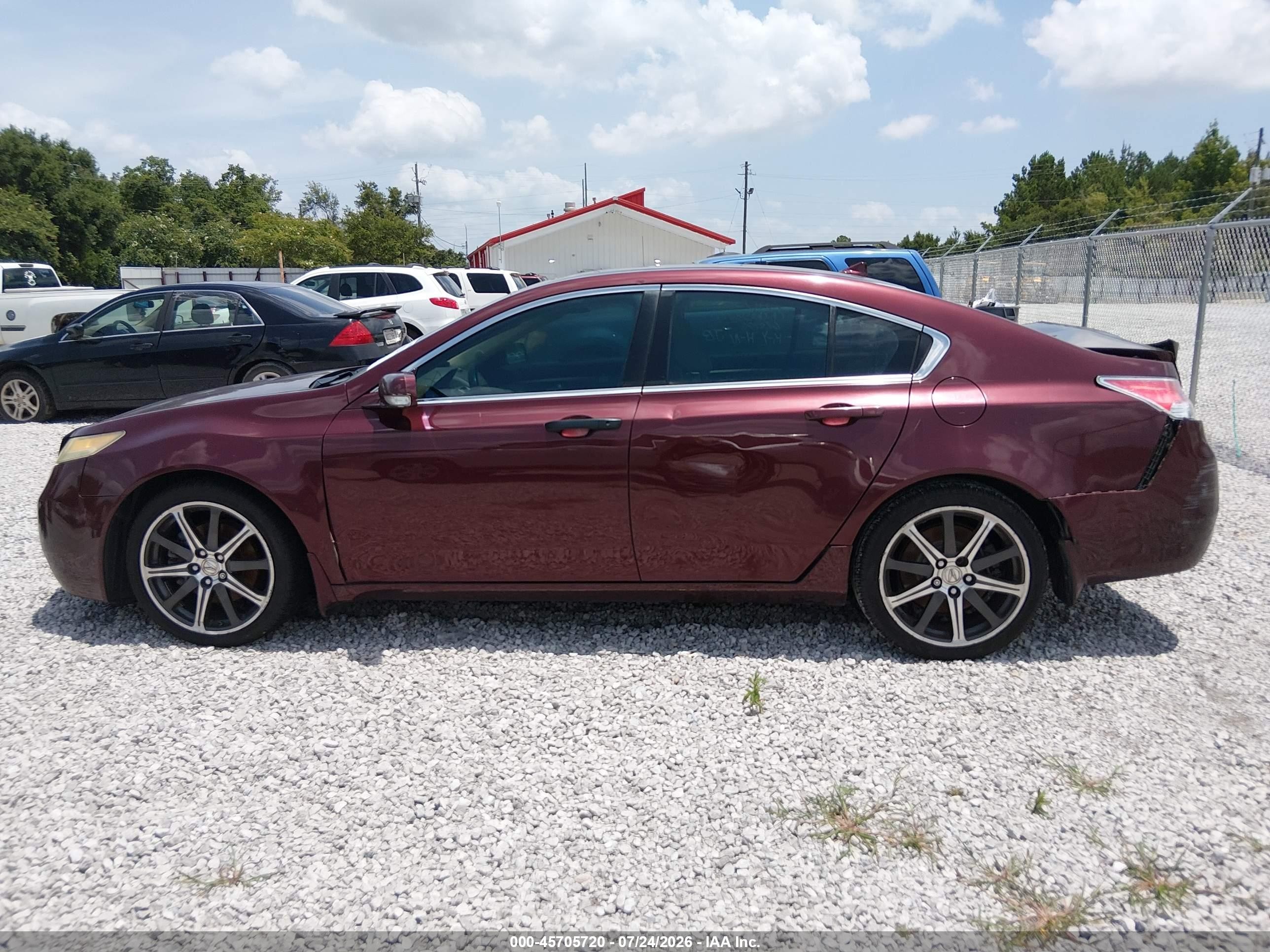 2012 Acura Tl 3.5 Темно-бордовый vin: 19UUA8F75CA003901