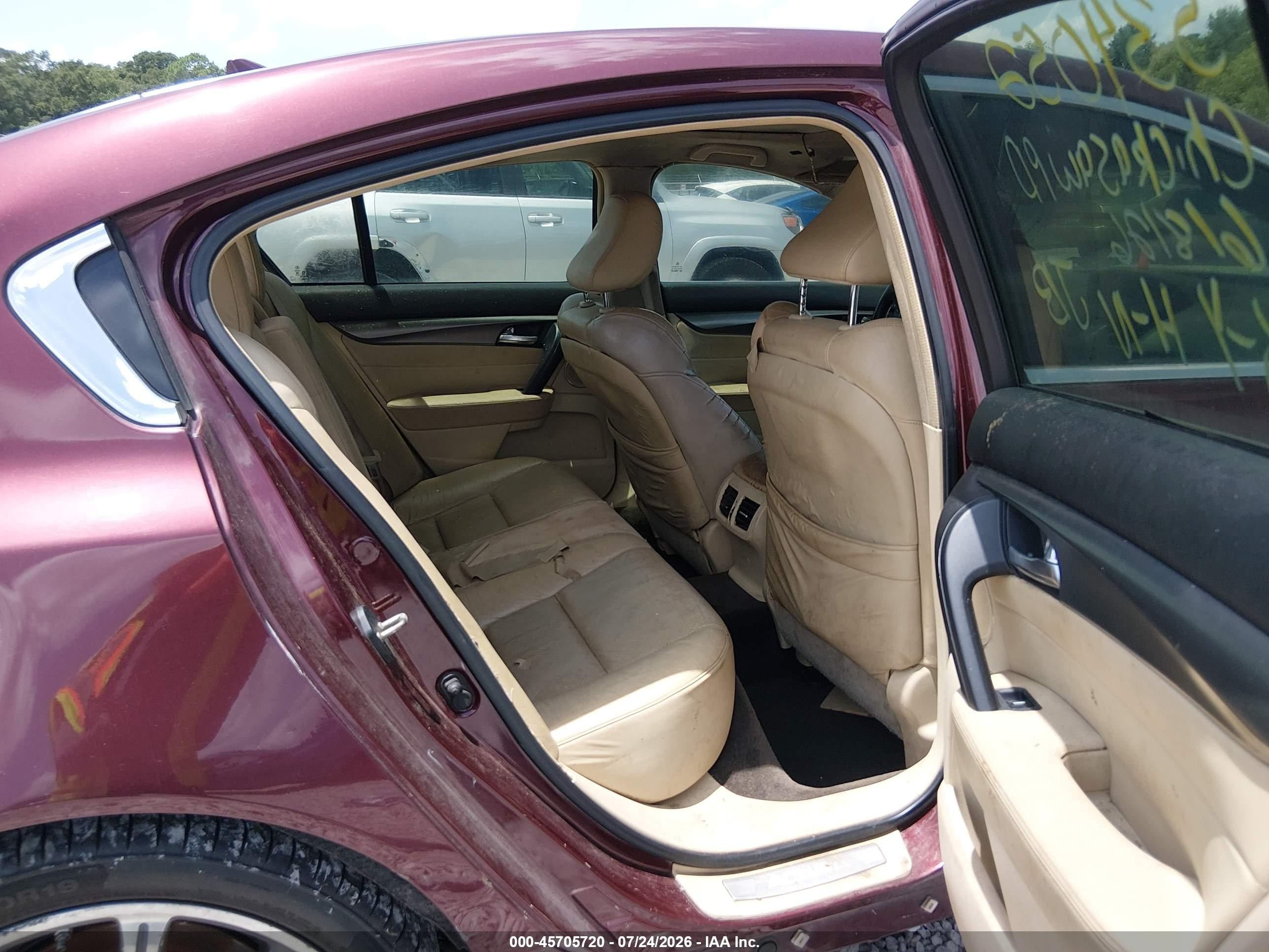 2012 Acura Tl 3.5 Темно-бордовый vin: 19UUA8F75CA003901