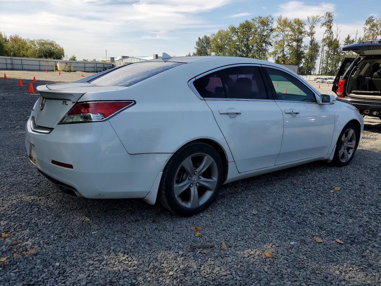2012 Acura Tl White vin: 19UUA8F75CA004191