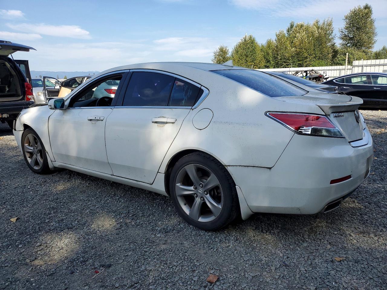 2012 Acura Tl White vin: 19UUA8F75CA004191