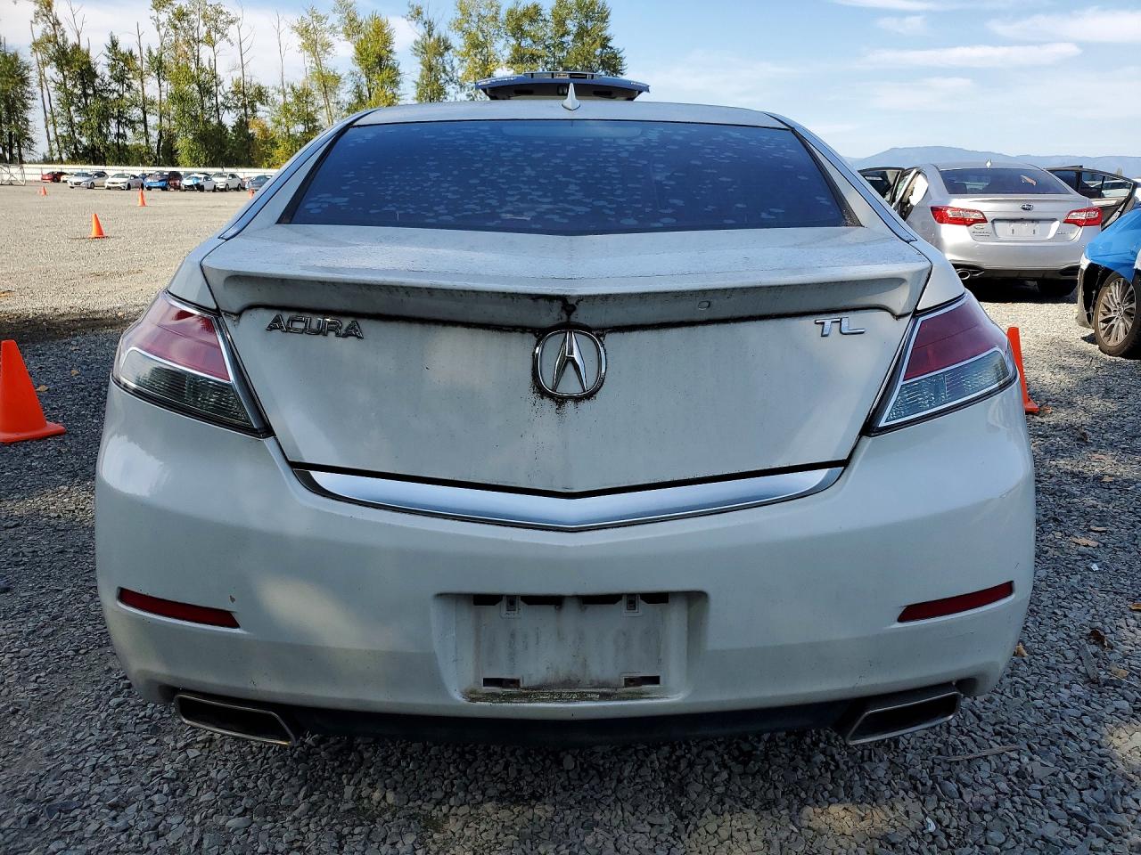 2012 Acura Tl White vin: 19UUA8F75CA004191