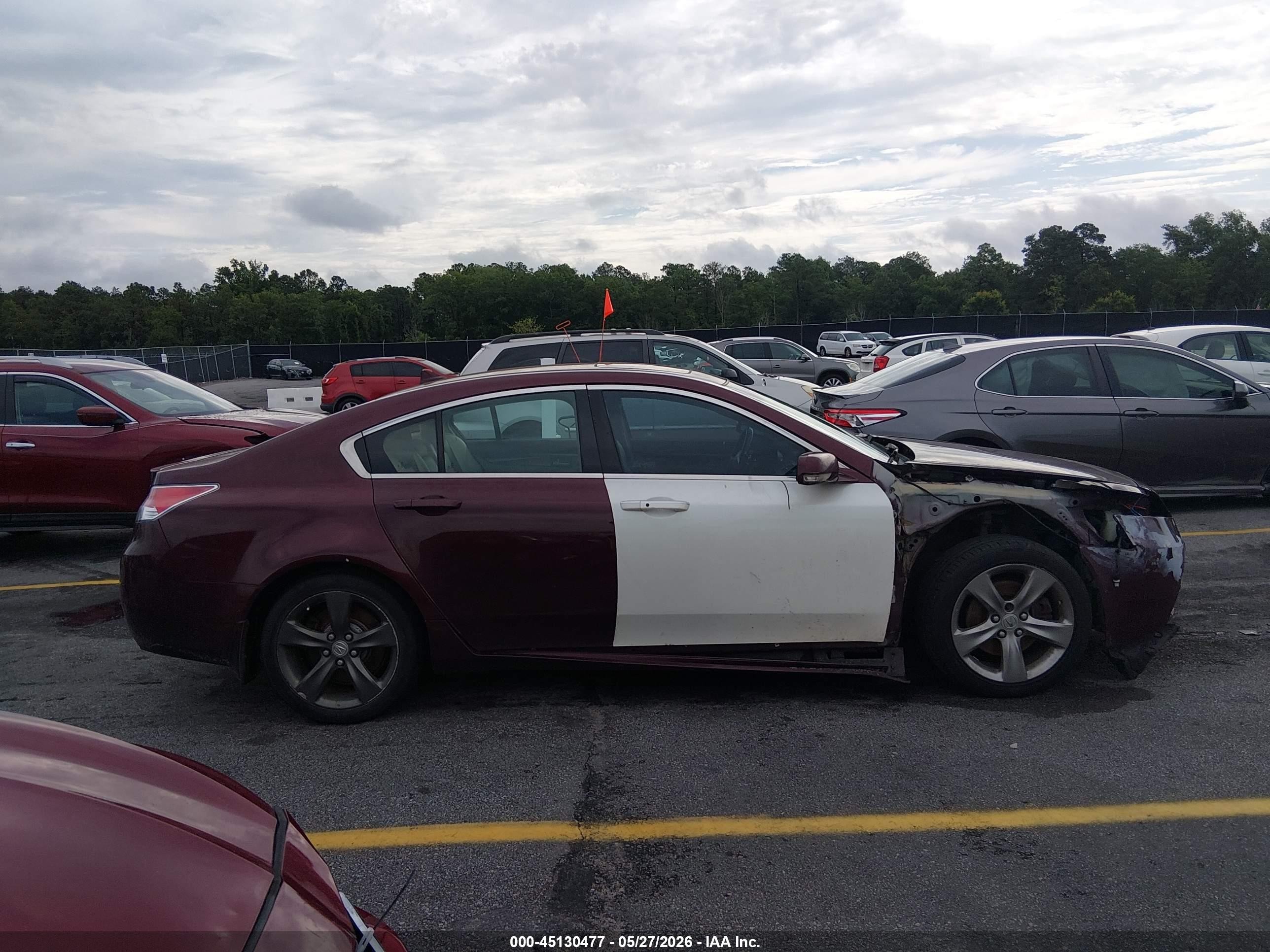 2012 Acura Tl 3.5 Maroon vin: 19UUA8F75CA018981