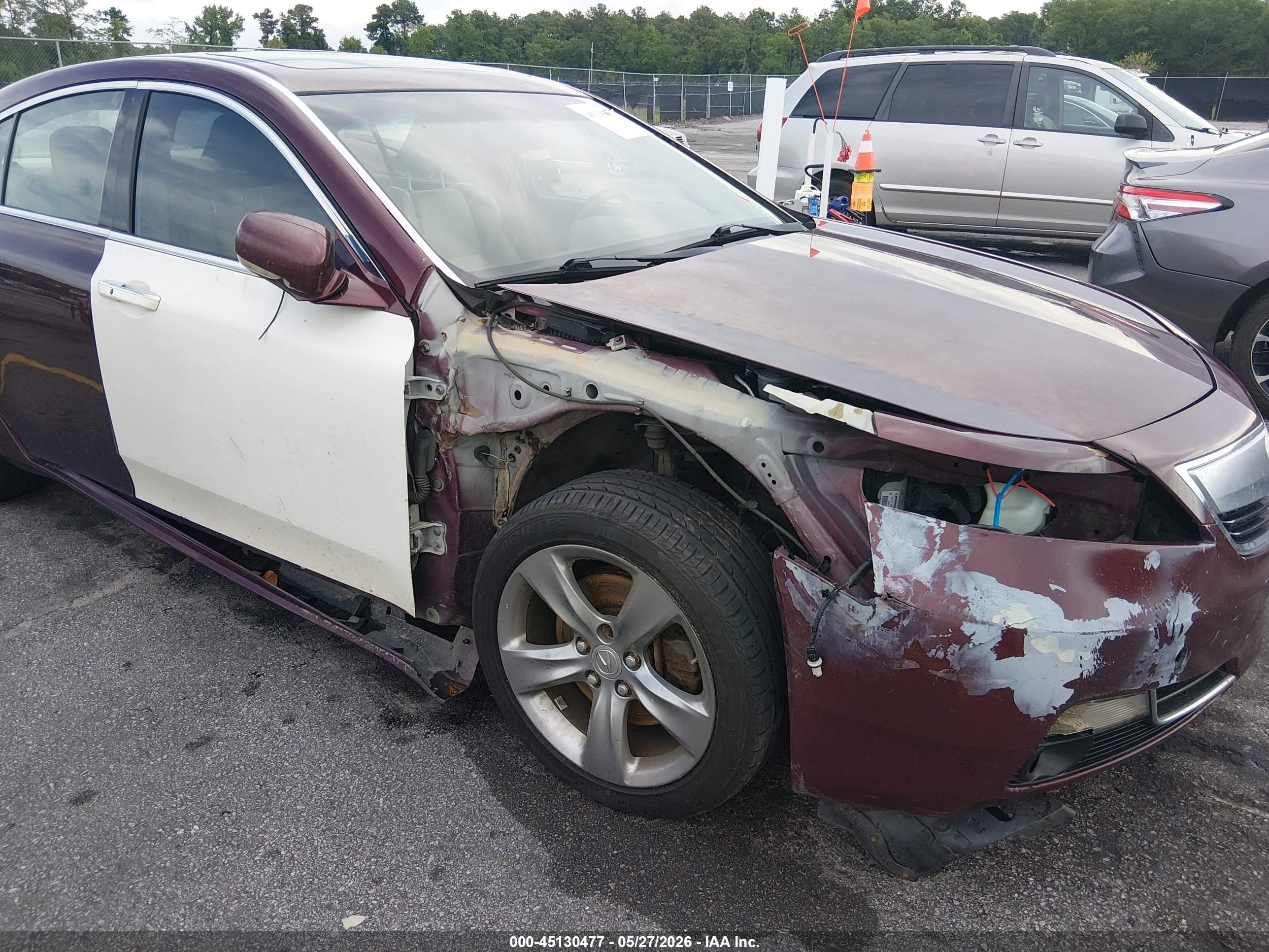 2012 Acura Tl 3.5 Maroon vin: 19UUA8F75CA018981