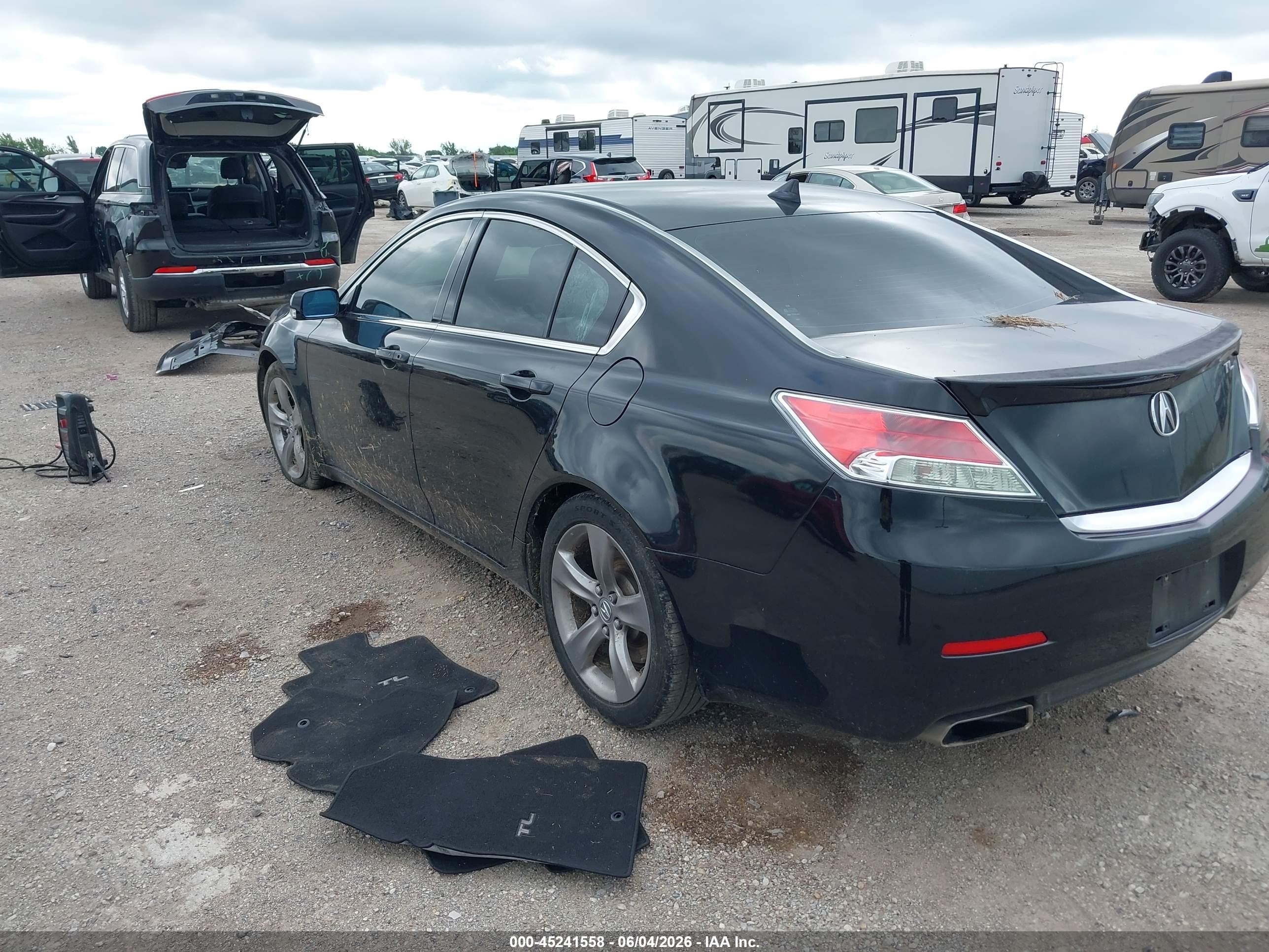 2013 Acura Tl 3.5 Black vin: 19UUA8F75DA007481