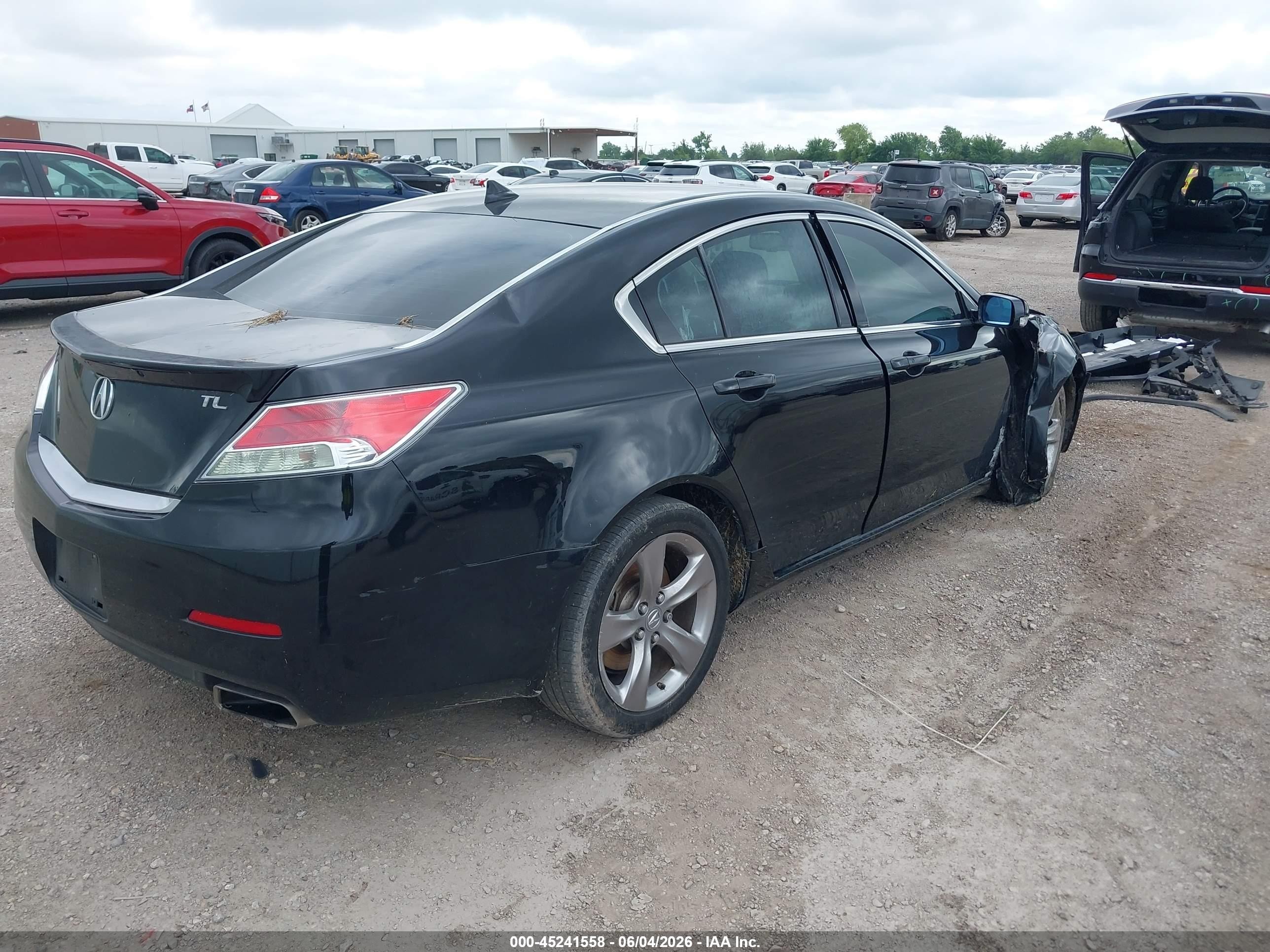 2013 Acura Tl 3.5 Black vin: 19UUA8F75DA007481