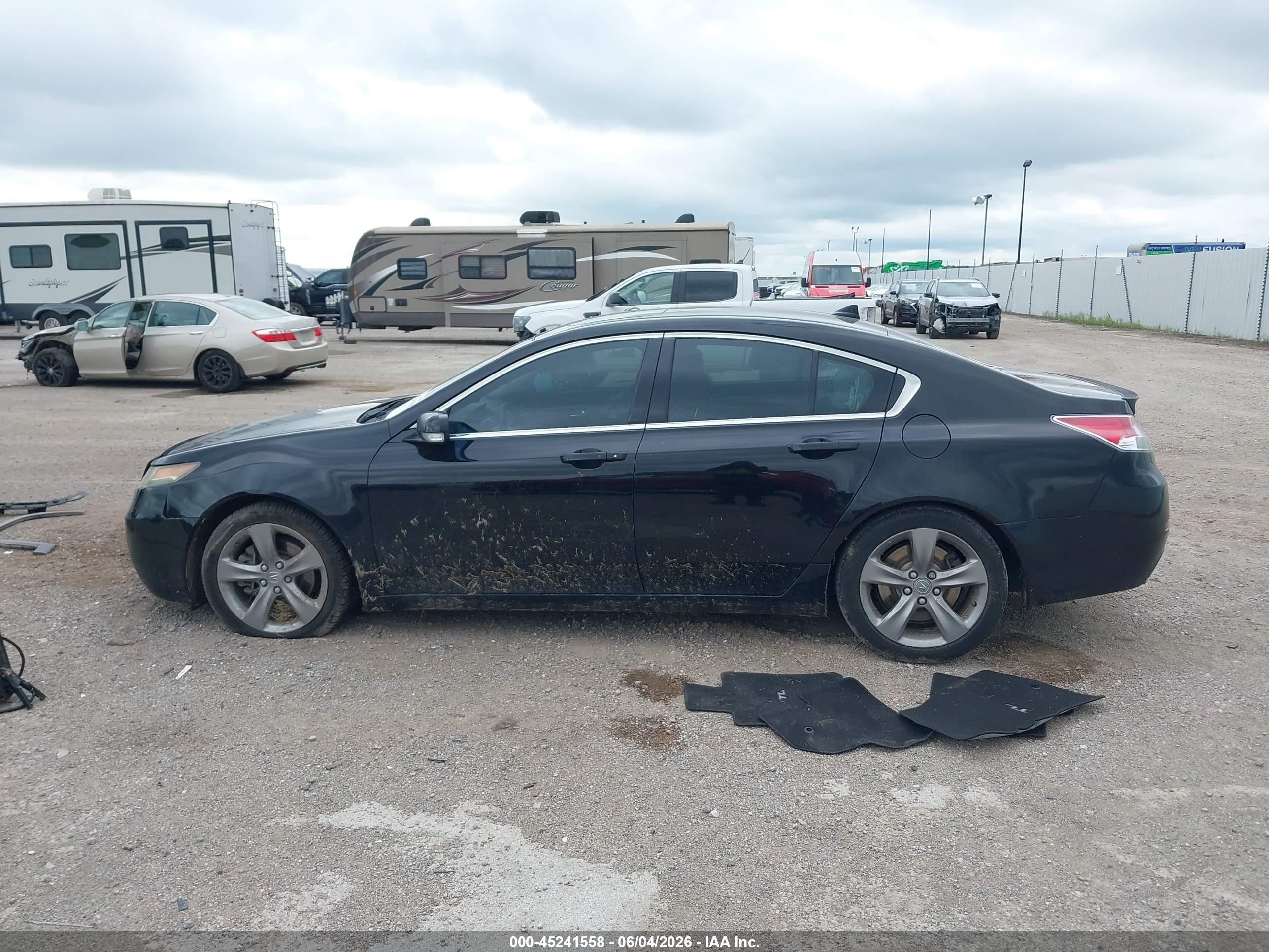 2013 Acura Tl 3.5 Black vin: 19UUA8F75DA007481