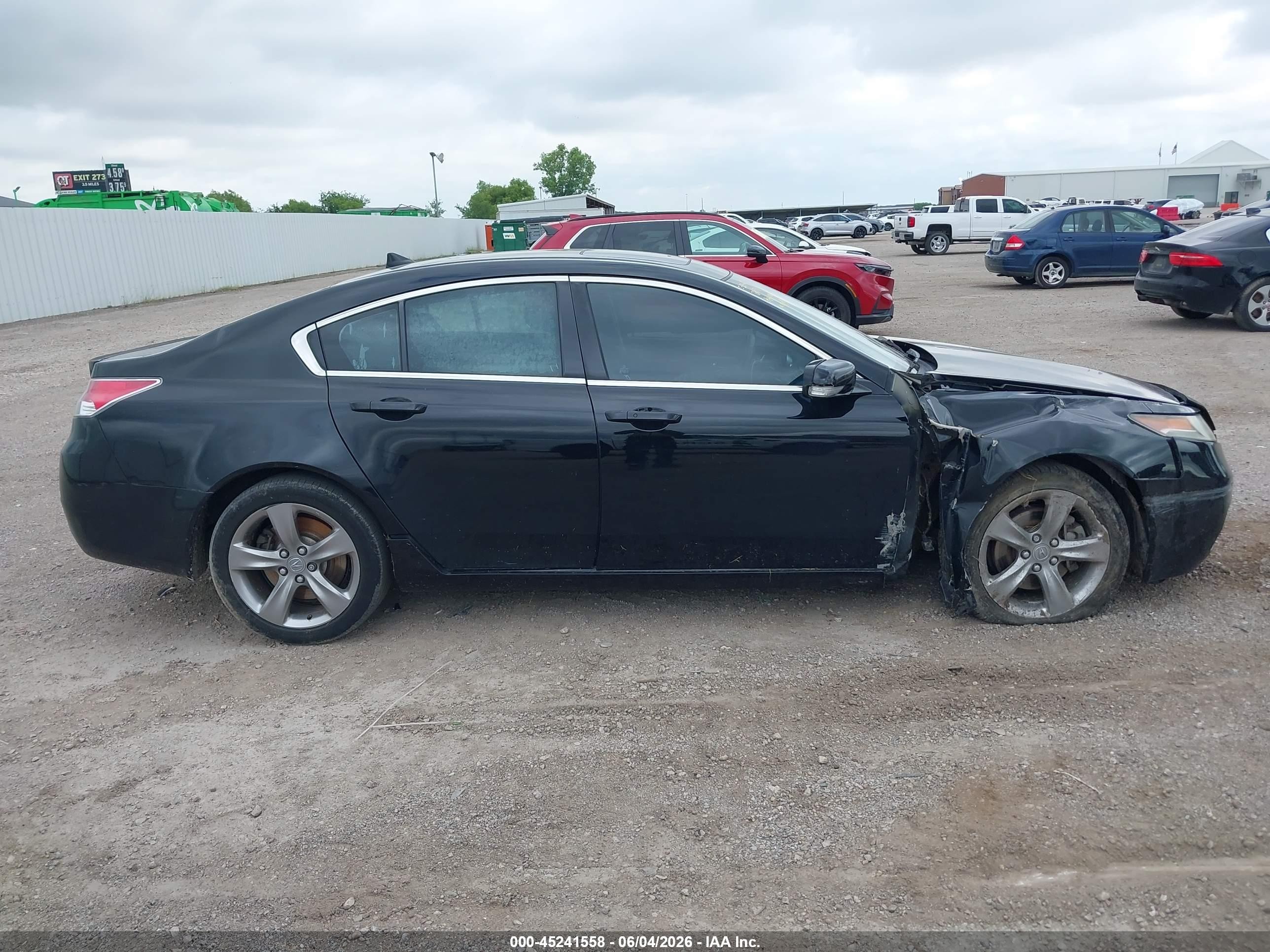 2013 Acura Tl 3.5 Black vin: 19UUA8F75DA007481