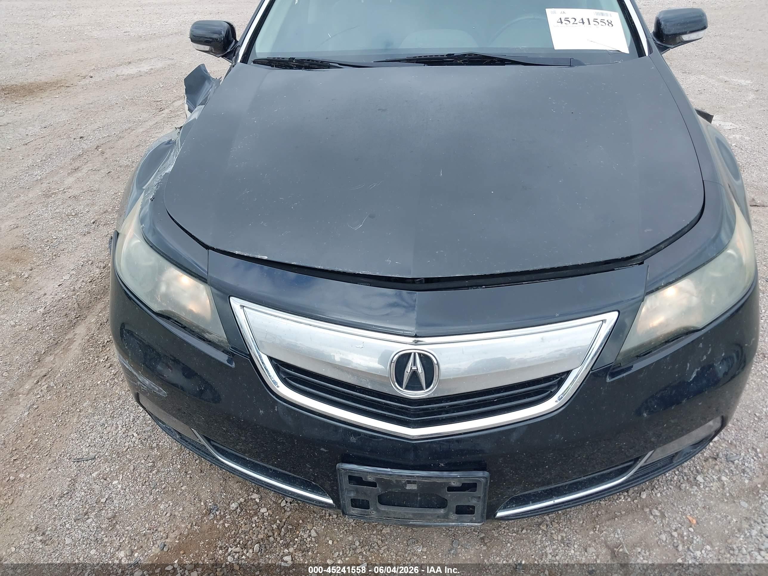 2013 Acura Tl 3.5 Black vin: 19UUA8F75DA007481