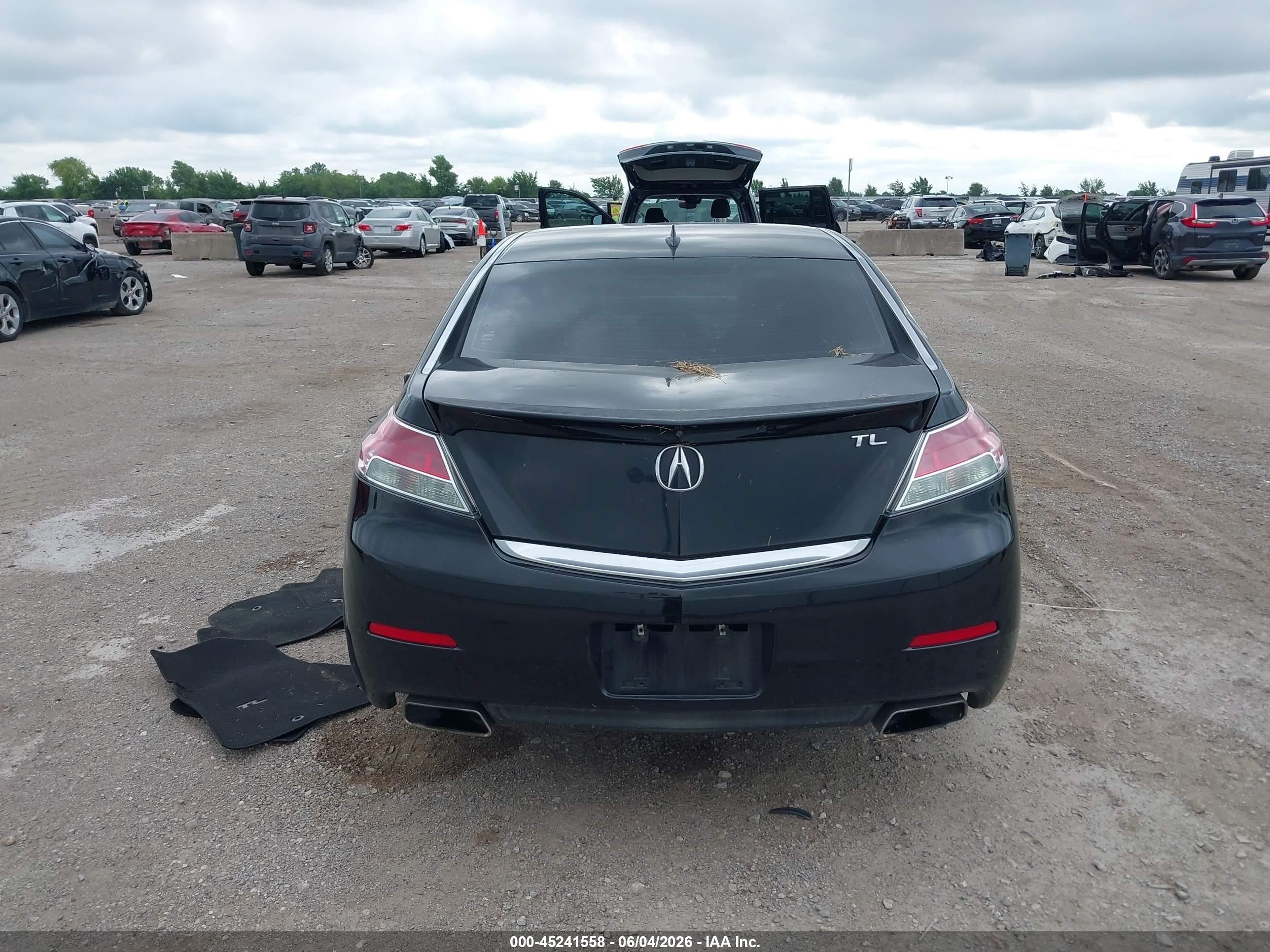 2013 Acura Tl 3.5 Black vin: 19UUA8F75DA007481