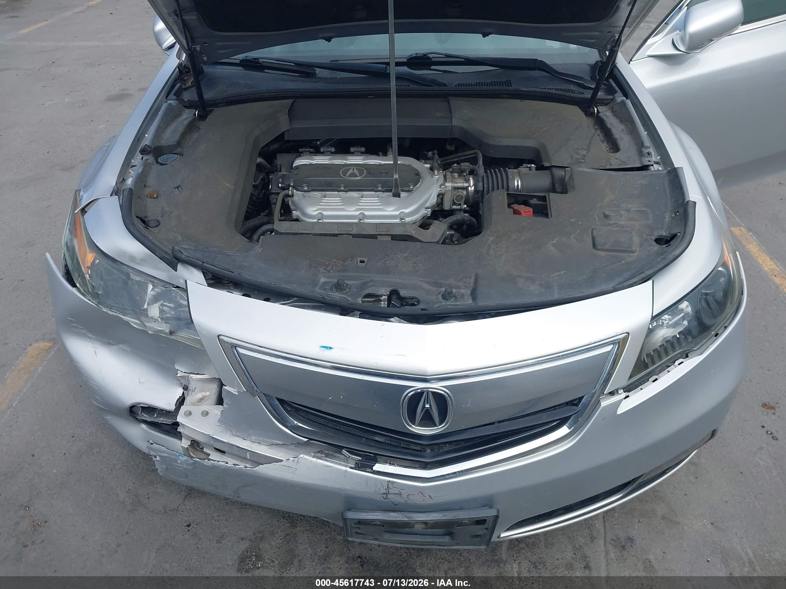 2012 Acura Tl 3.5 Silver vin: 19UUA8F77CA018335