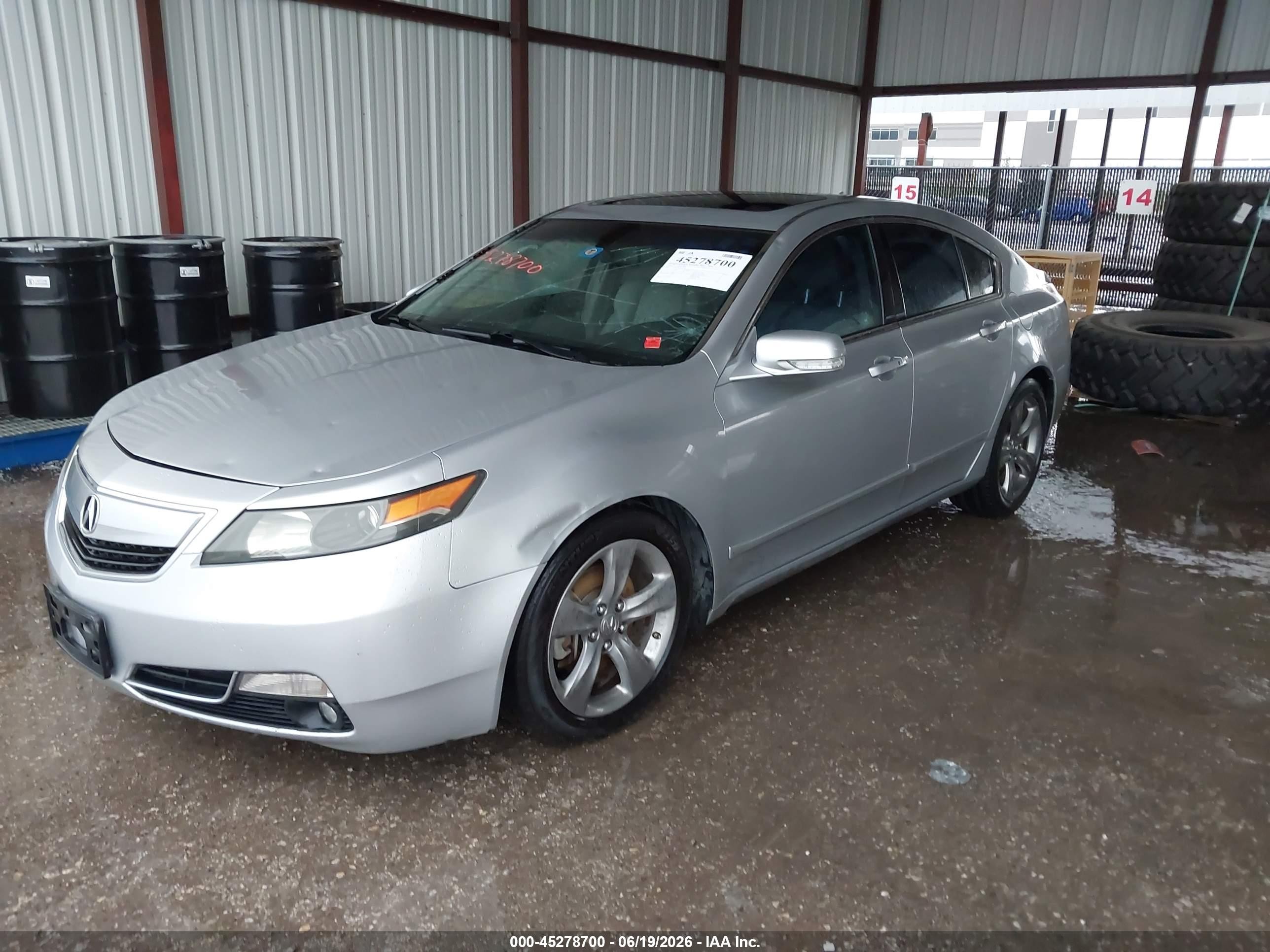 2012 Acura Tl 3.5 Silver vin: 19UUA8F79CA032348