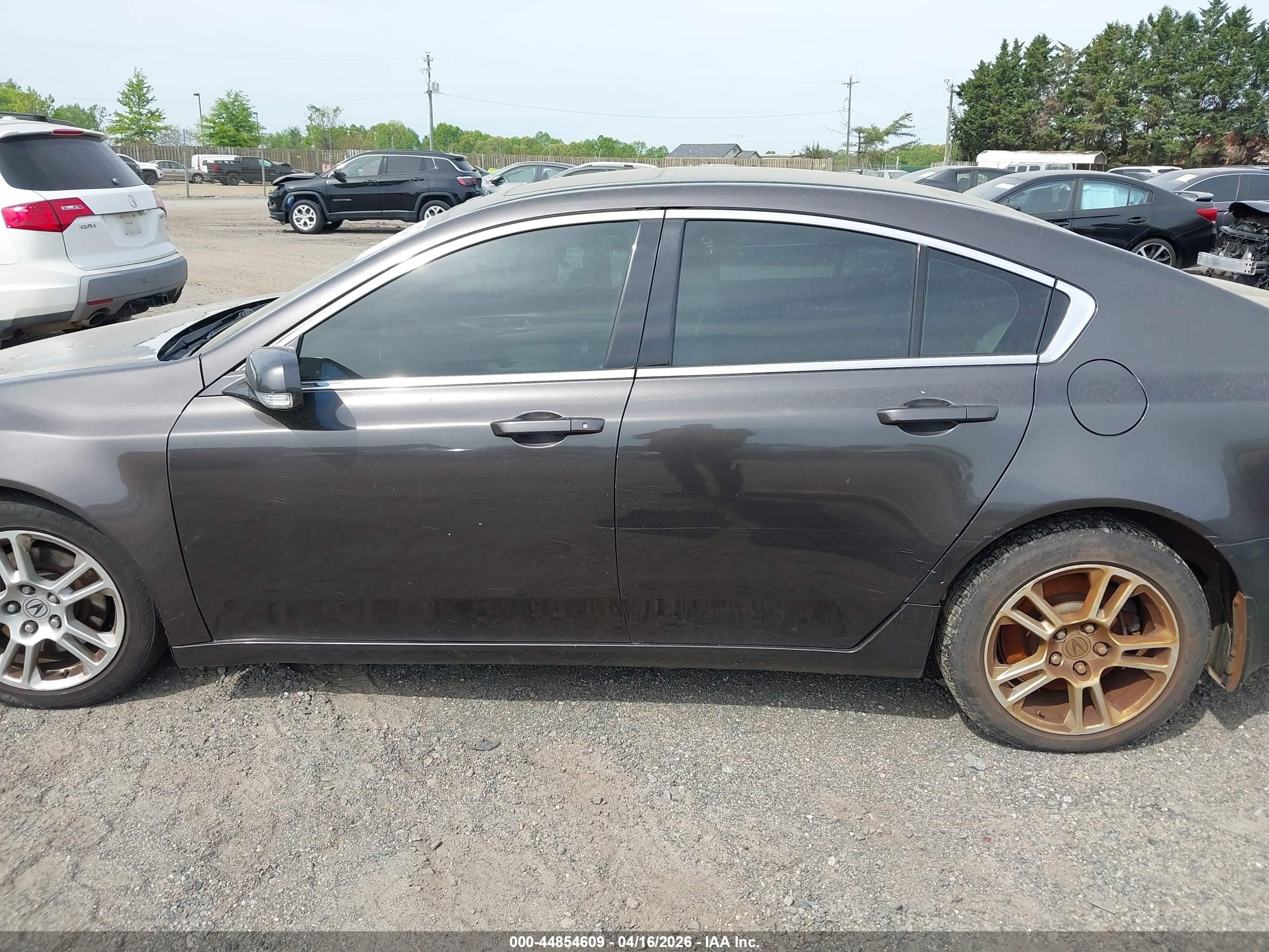 2009 Acura Tl 3.7 Gray vin: 19UUA96209A005154