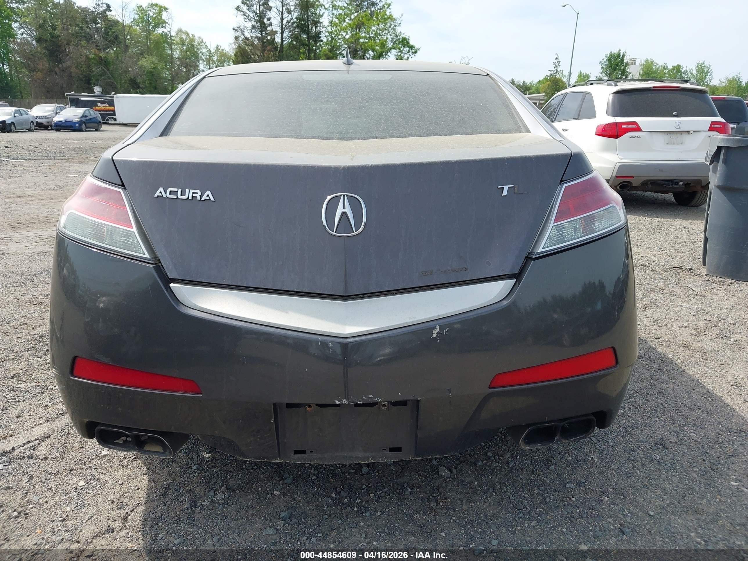 2009 Acura Tl 3.7 Gray vin: 19UUA96209A005154