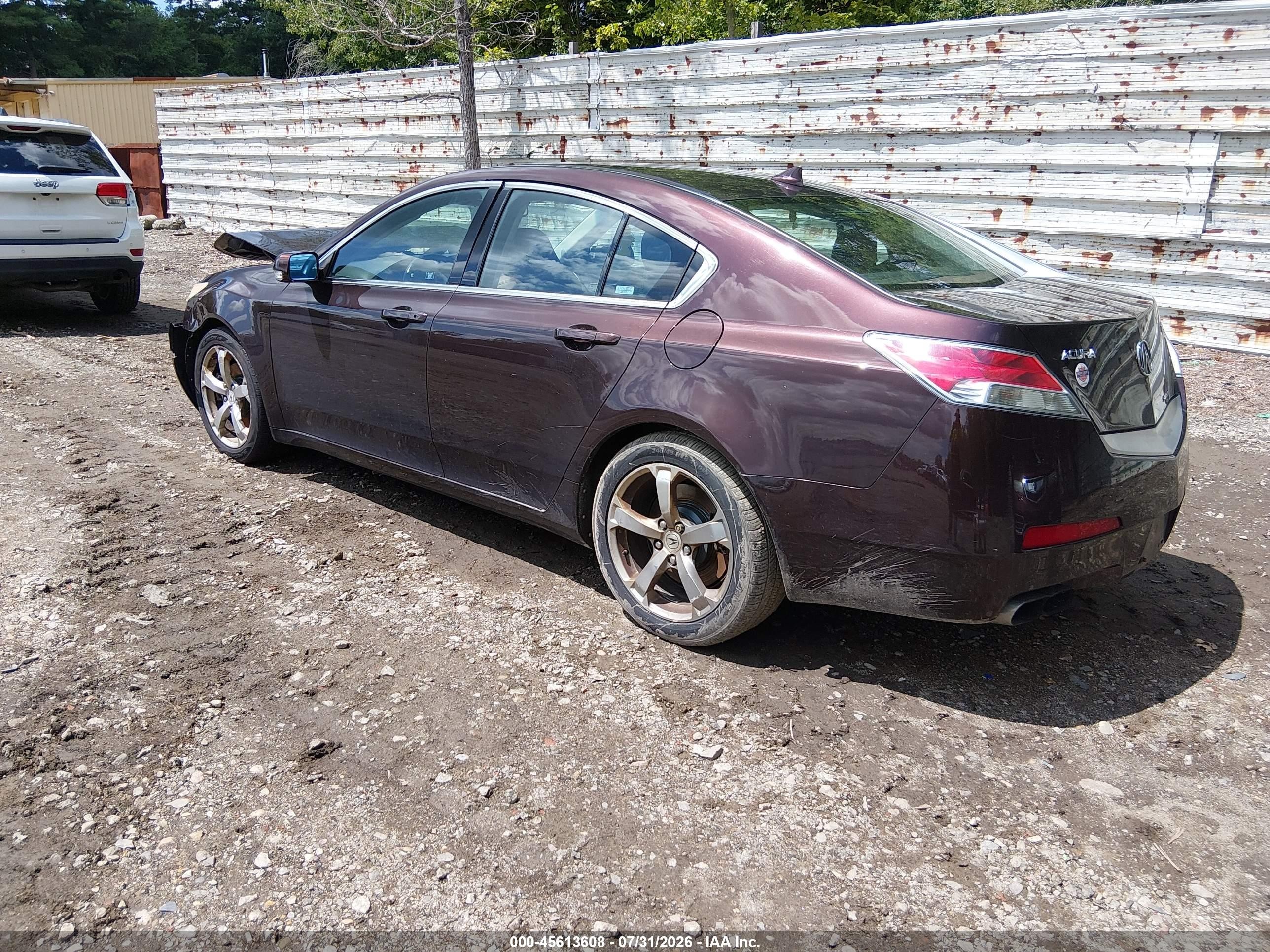 2009 Acura Tl 3.7 Maroon vin: 19UUA96269A000623