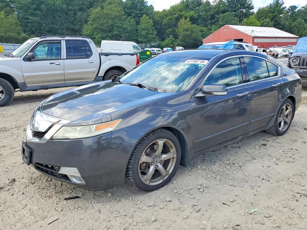 2009 Acura Tl Gray vin: 19UUA96509A002703