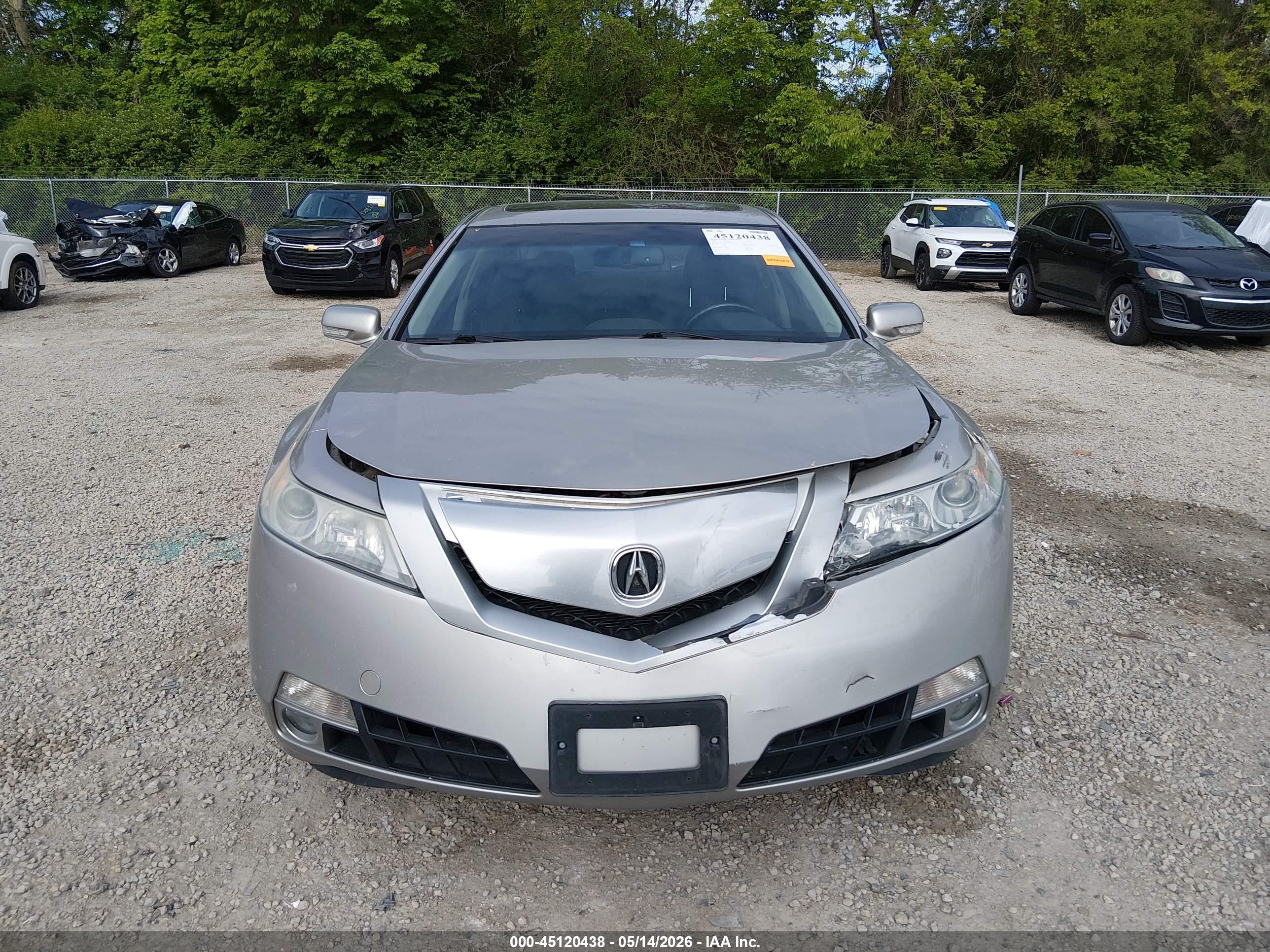2009 Acura Tl 3.7 Silver vin: 19UUA96539A004803