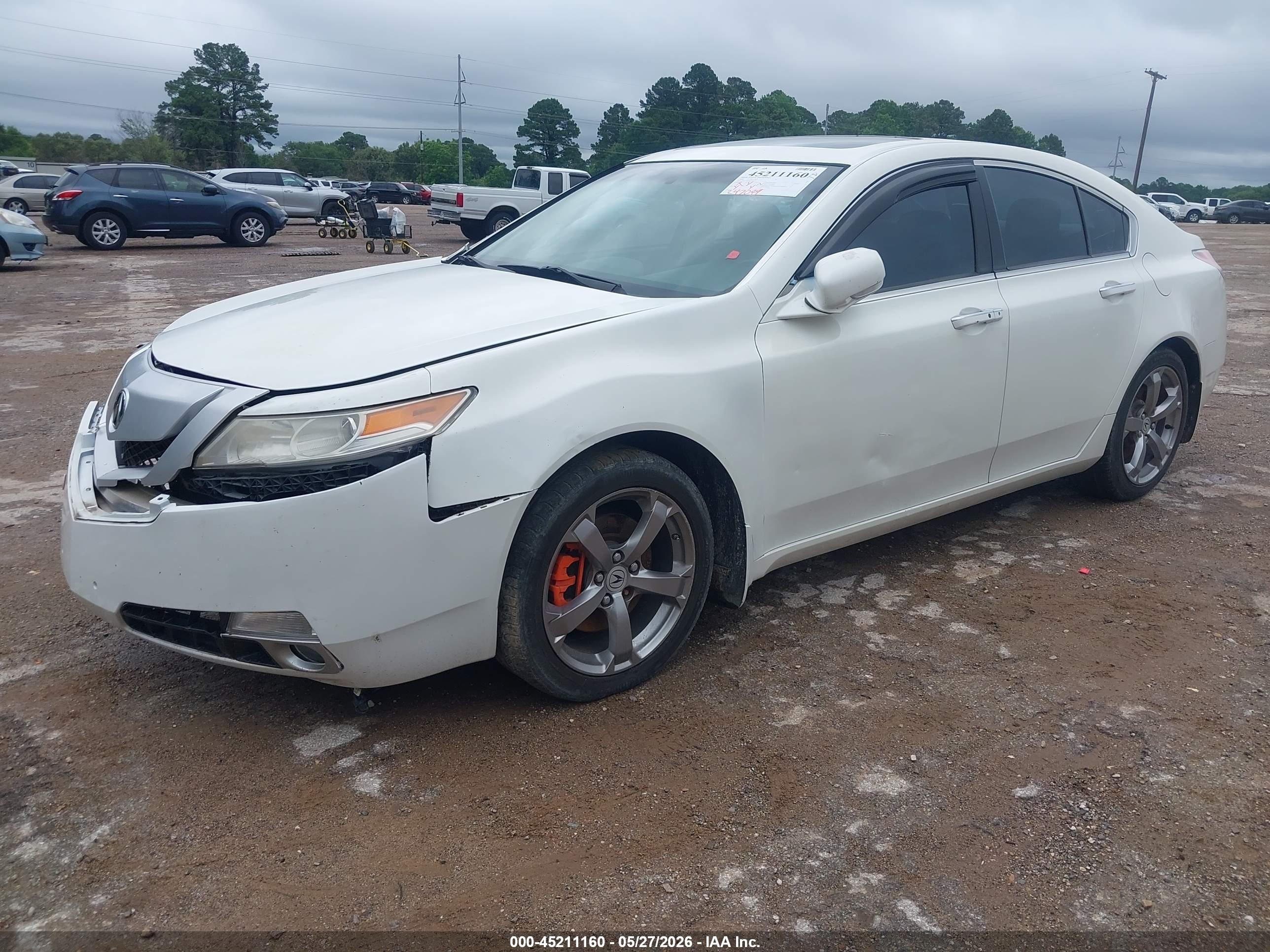 2009 Acura Tl 3.7 White vin: 19UUA96549A003773