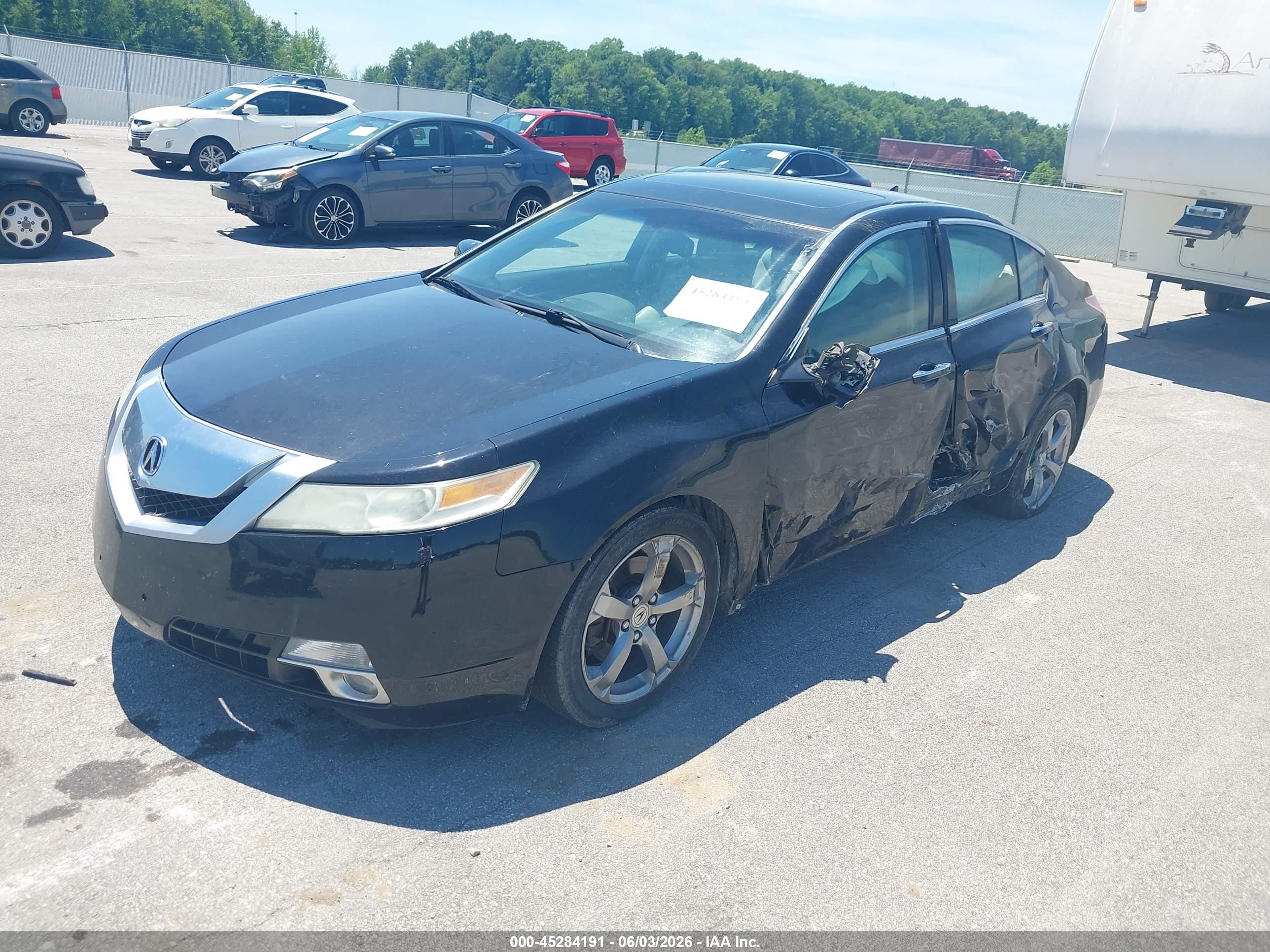 2009 Acura Tl 3.7 Black vin: 19UUA96559A001868