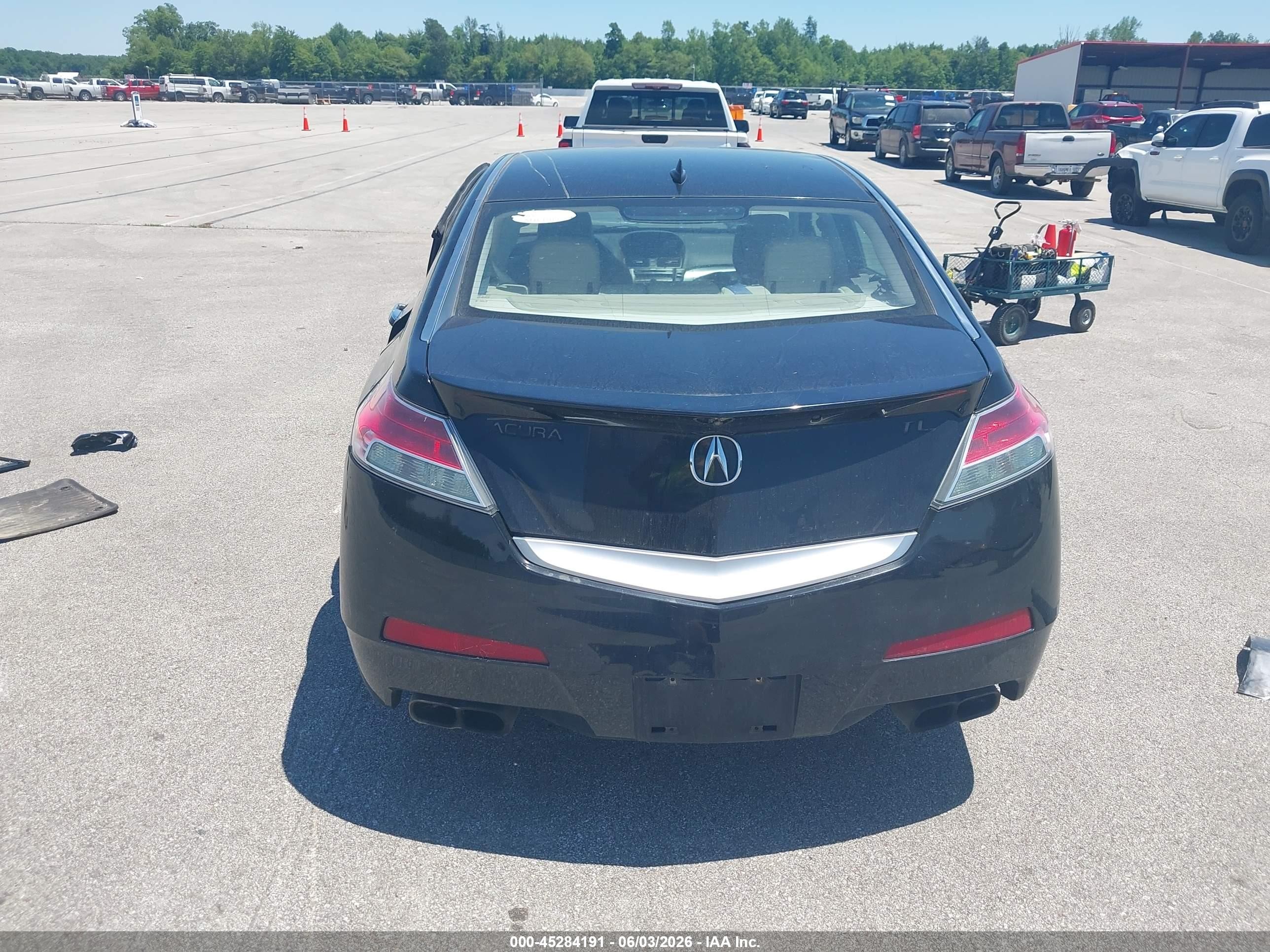 2009 Acura Tl 3.7 Black vin: 19UUA96559A001868