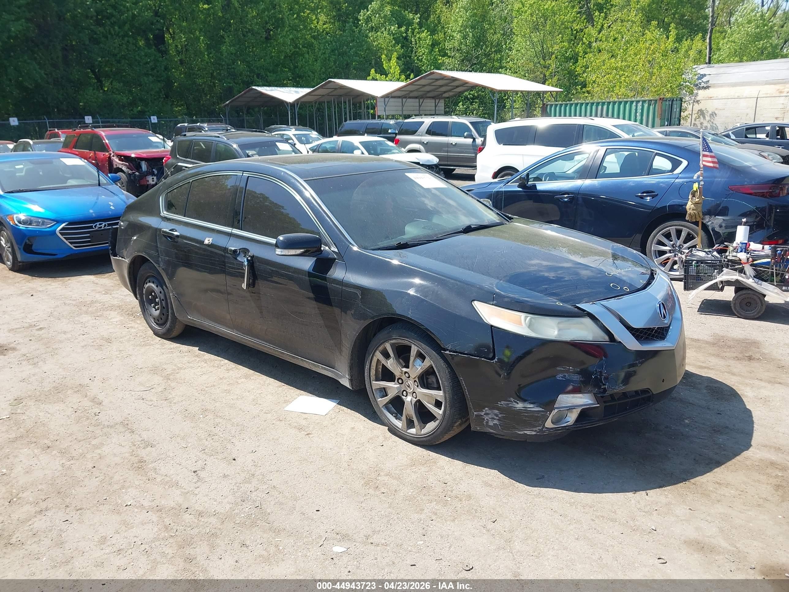 2009 Acura Tl 3.7 Black vin: 19UUA96559A003863