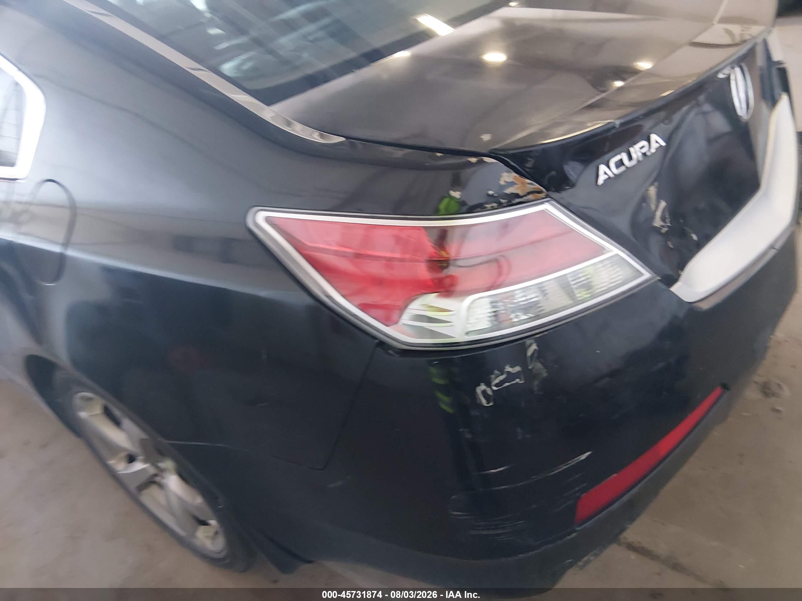 2009 Acura Tl 3.7 Black vin: 19UUA96559A004592