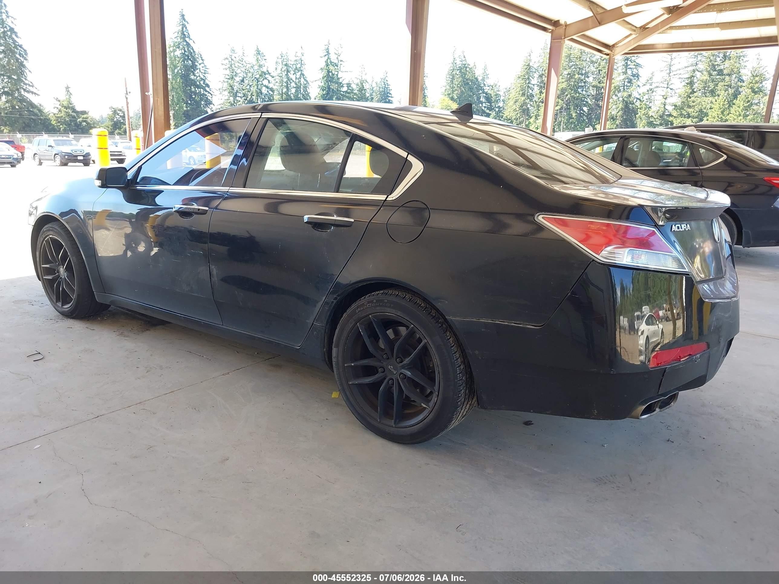 2009 Acura Tl 3.7 Black vin: 19UUA96569A004648