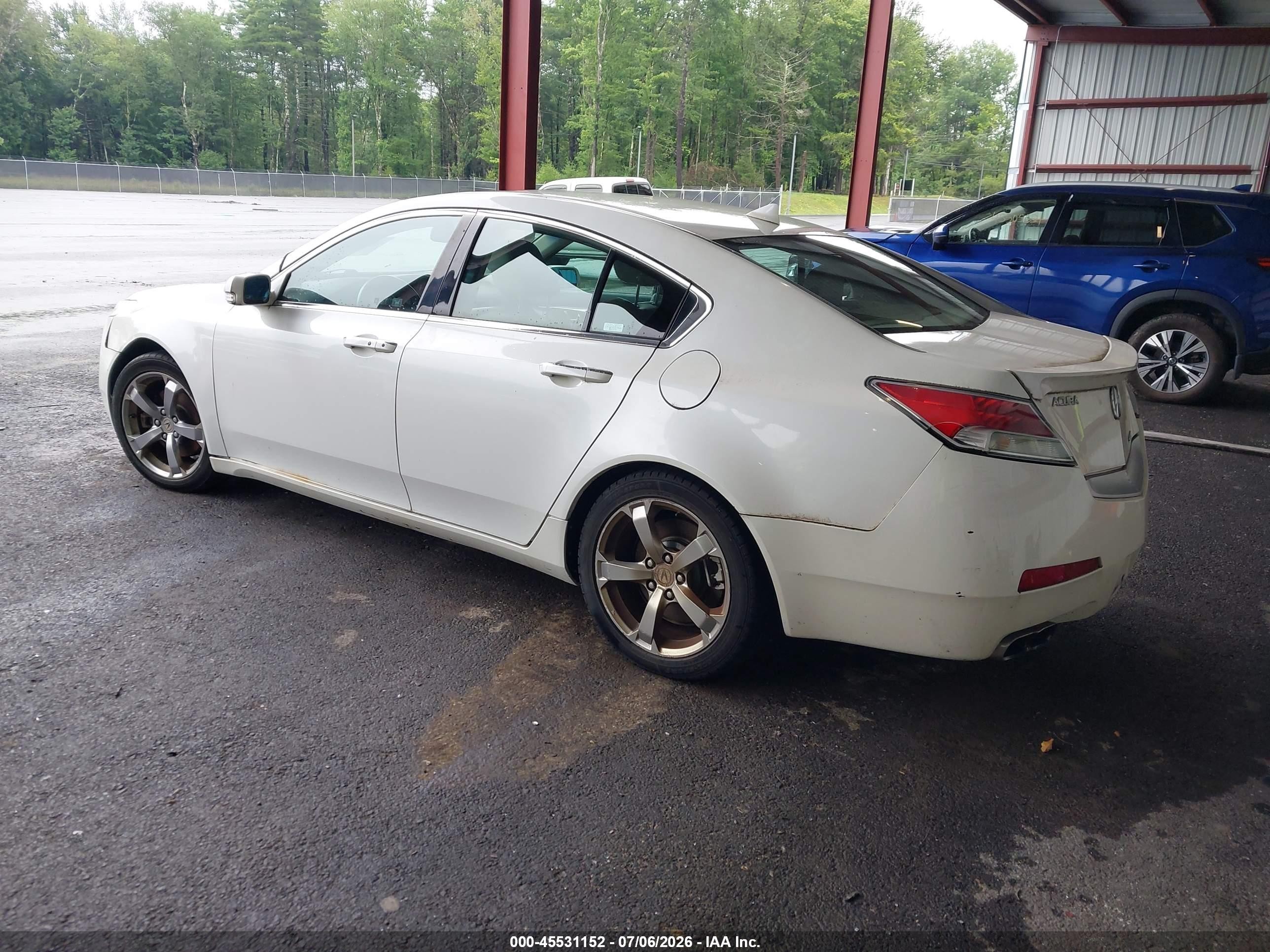 2009 Acura Tl 3.7 White vin: 19UUA96569A006738