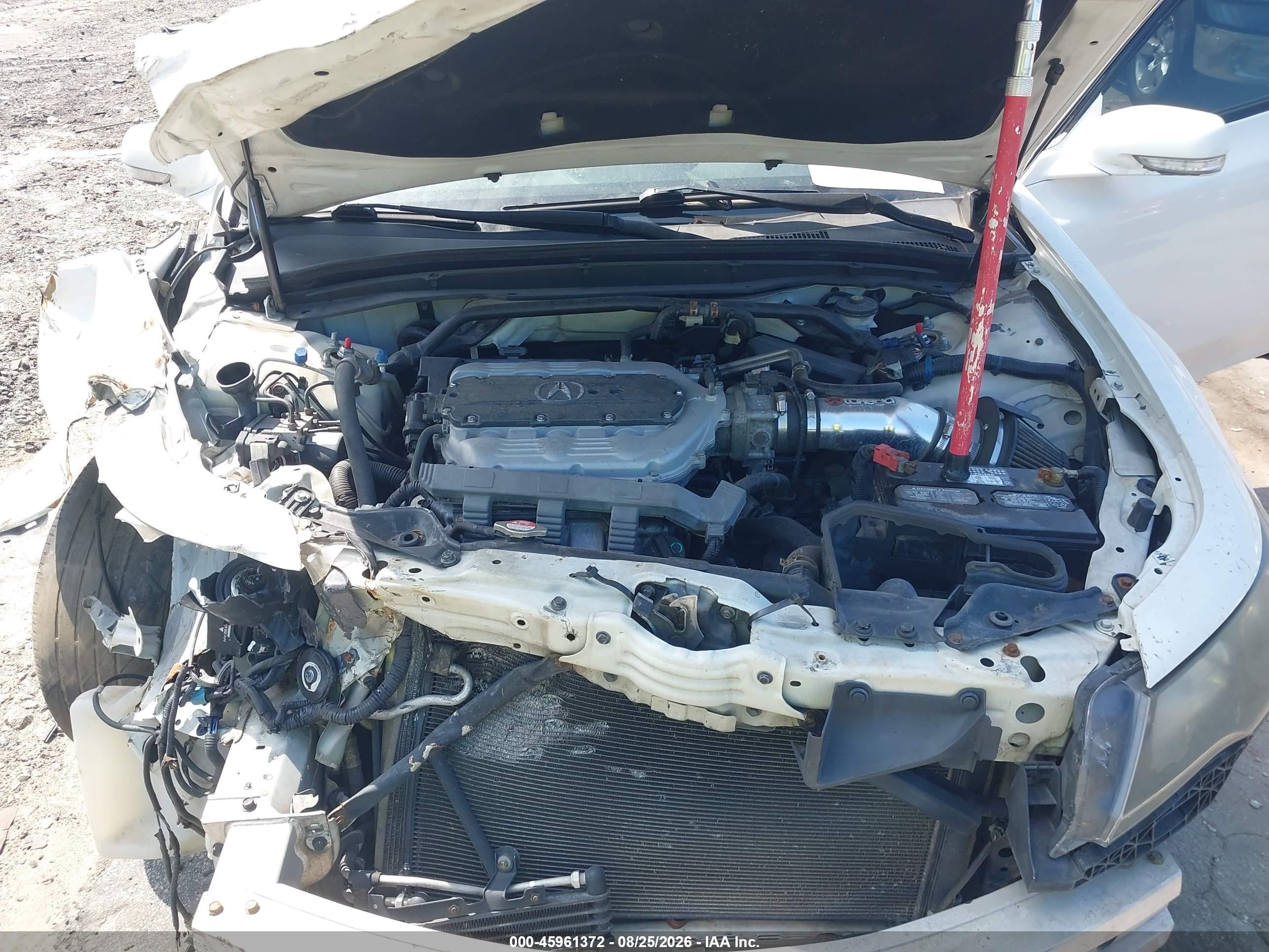 2009 Acura Tl 3.7 White vin: 19UUA96579A003394
