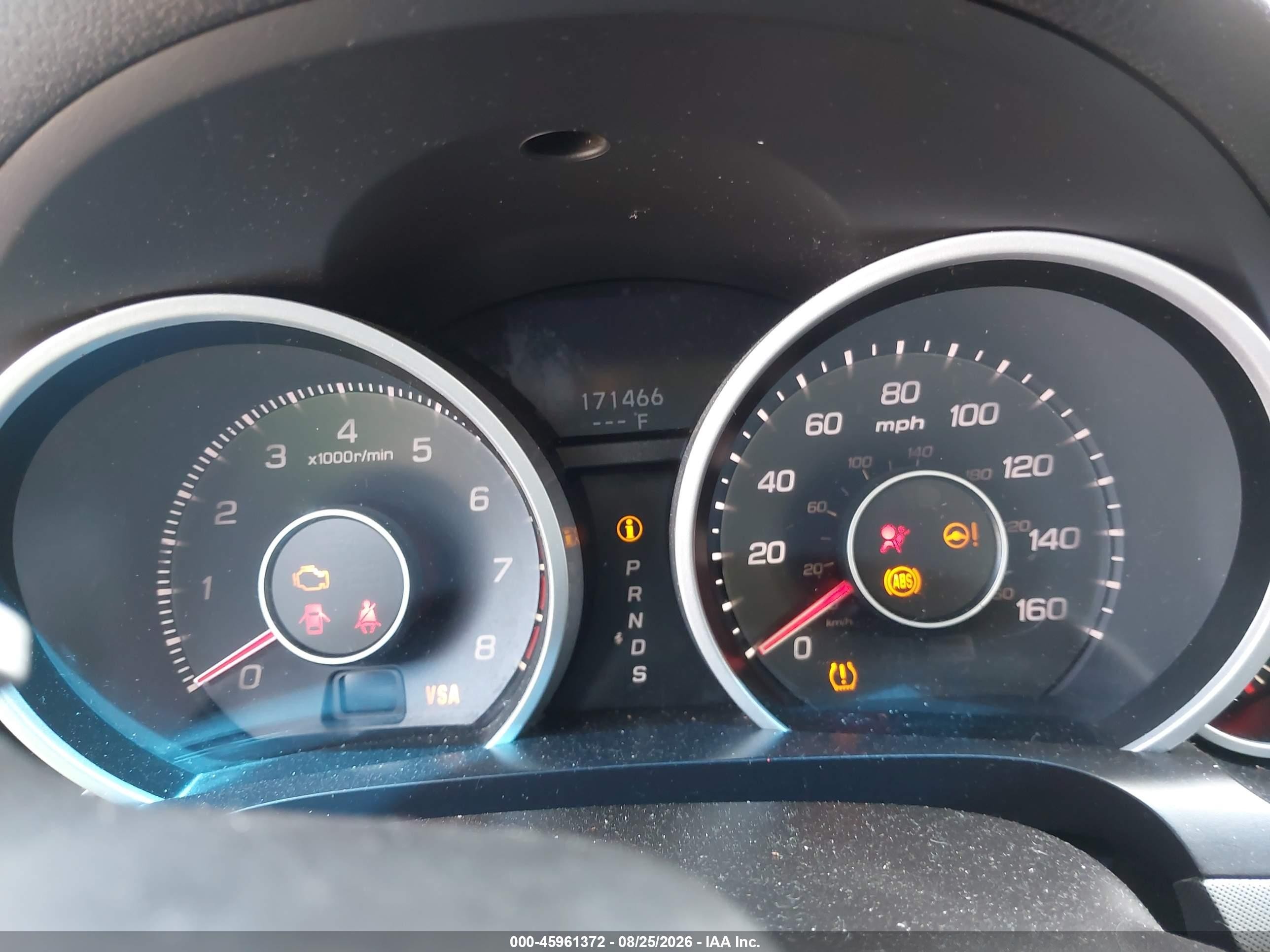 2009 Acura Tl 3.7 White vin: 19UUA96579A003394