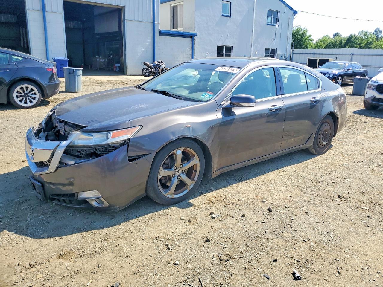 2009 Acura Tl Gray vin: 19UUA96579A005212