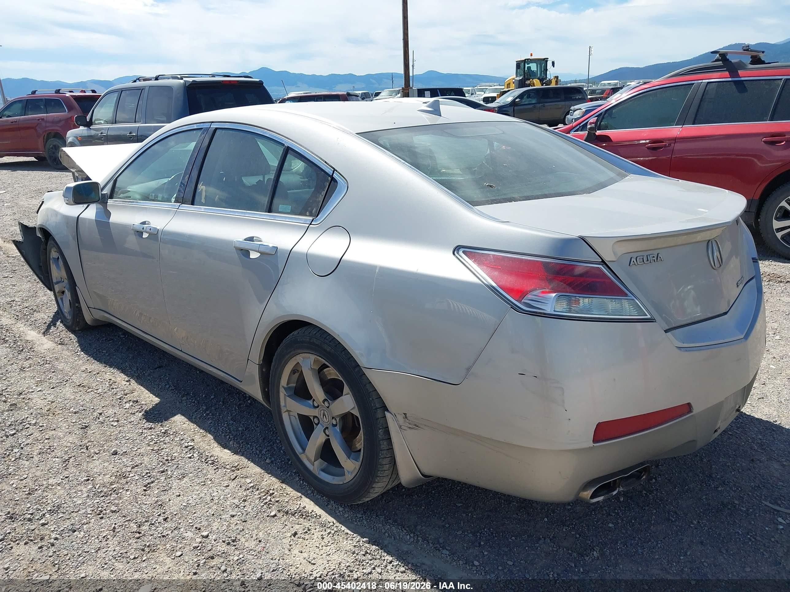 2009 Acura Tl 3.7 Silver vin: 19UUA96589A004344