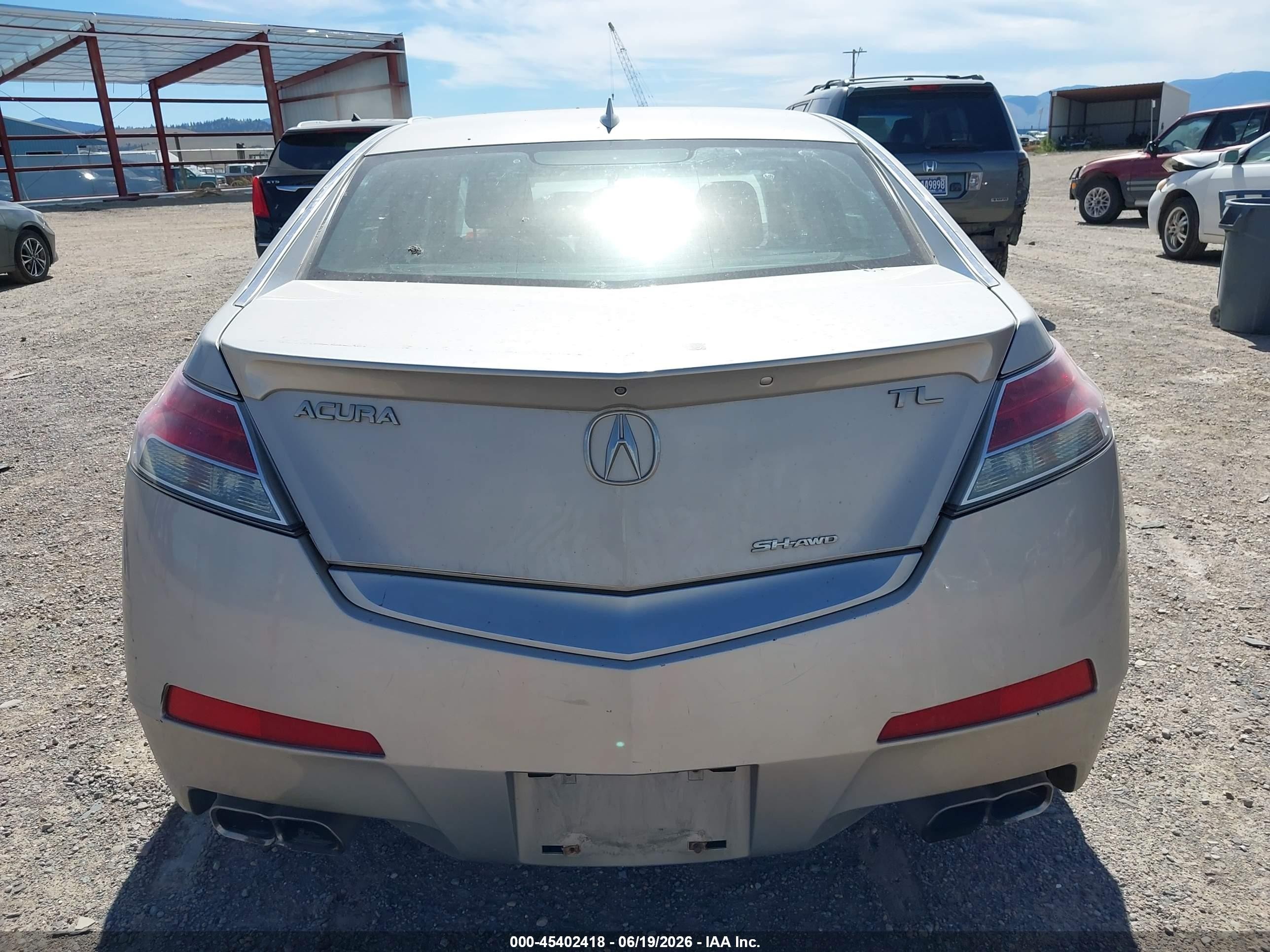 2009 Acura Tl 3.7 Silver vin: 19UUA96589A004344