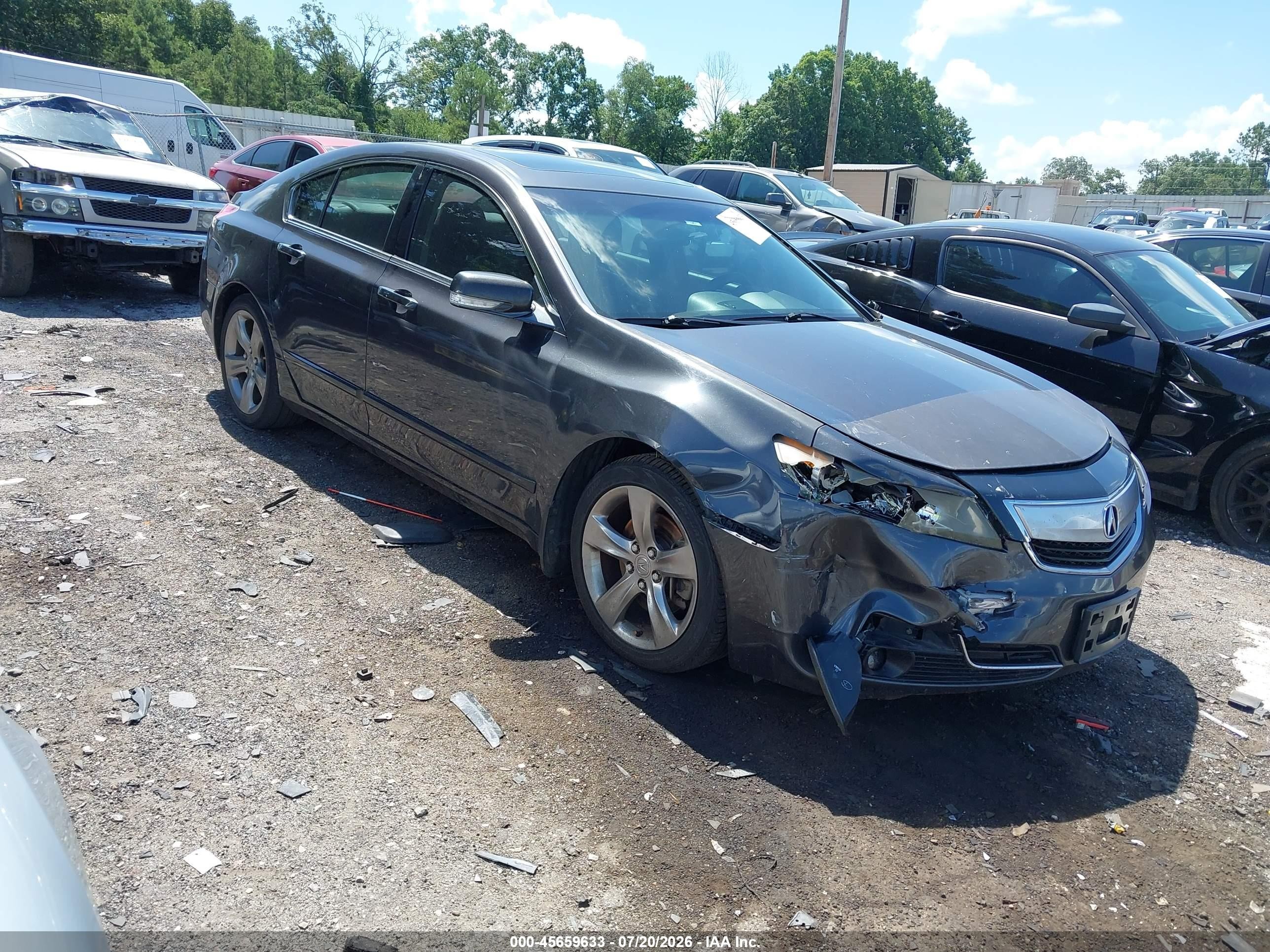 2012 Acura Tl 3.7 Gray vin: 19UUA9E52CA003456